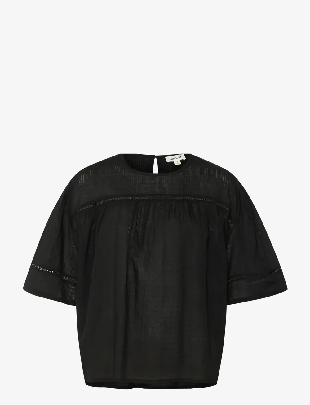 Soaked in Luxury - SLAmona Blouse SS - lühikeste varrukatega pluusid - black - 1