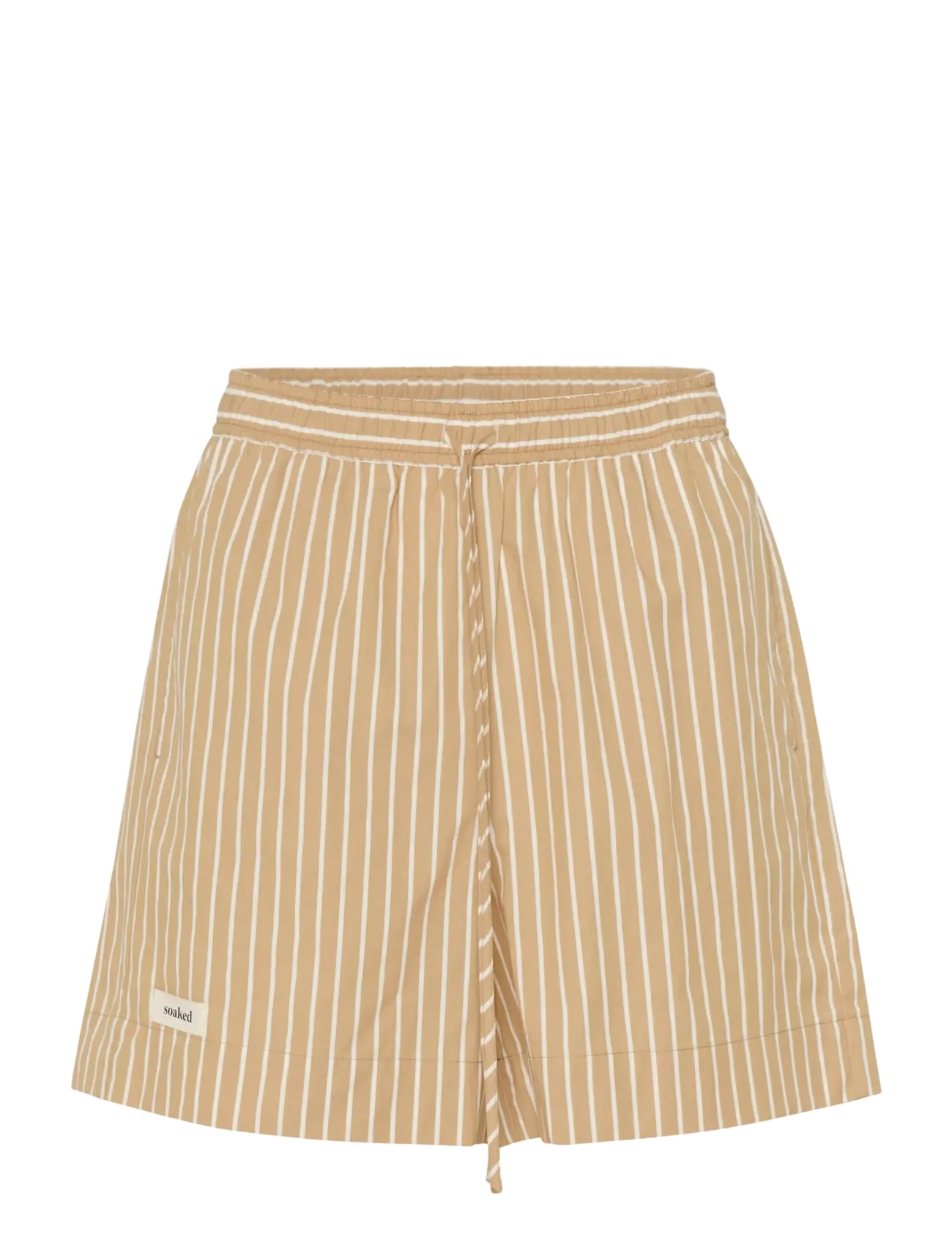 Soaked SLKaily Shorts - Kampagne - TRAVERTINE STRIPES / beige