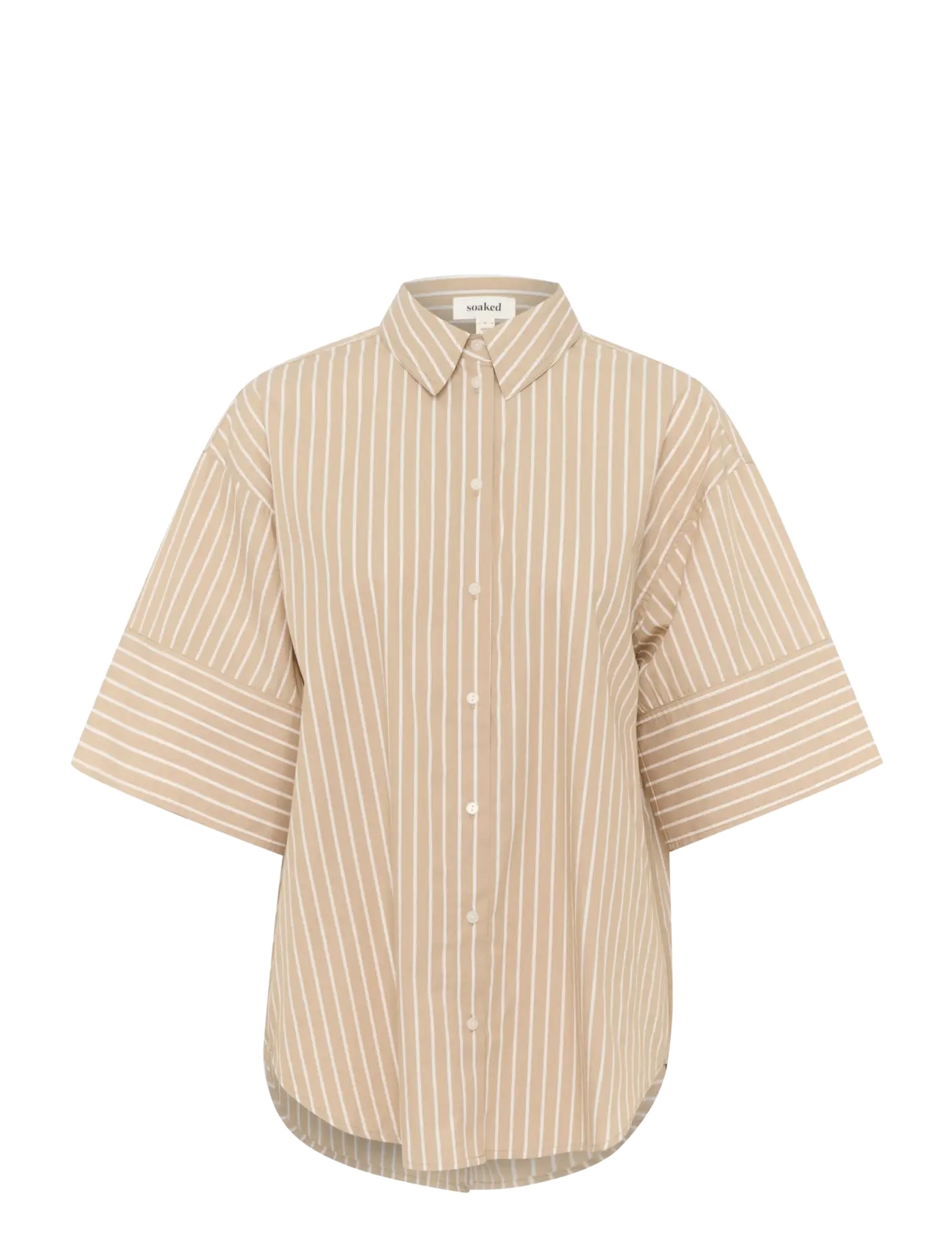 SOAKED Slkaily Shirt Ss Beige - XS - Damen