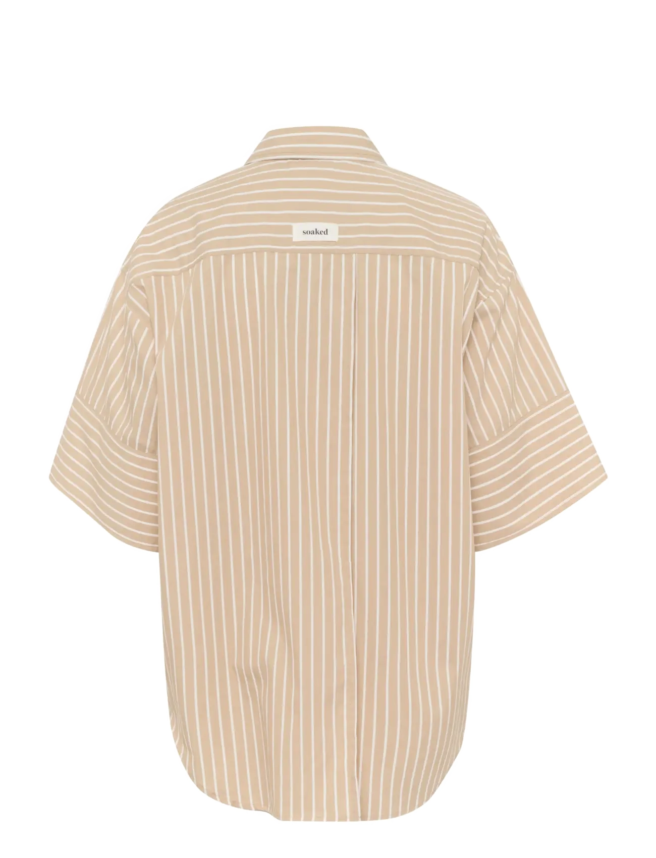 Soaked - SLKaily Shirt SS - kortærmede skjorter - travertine stripes - 2