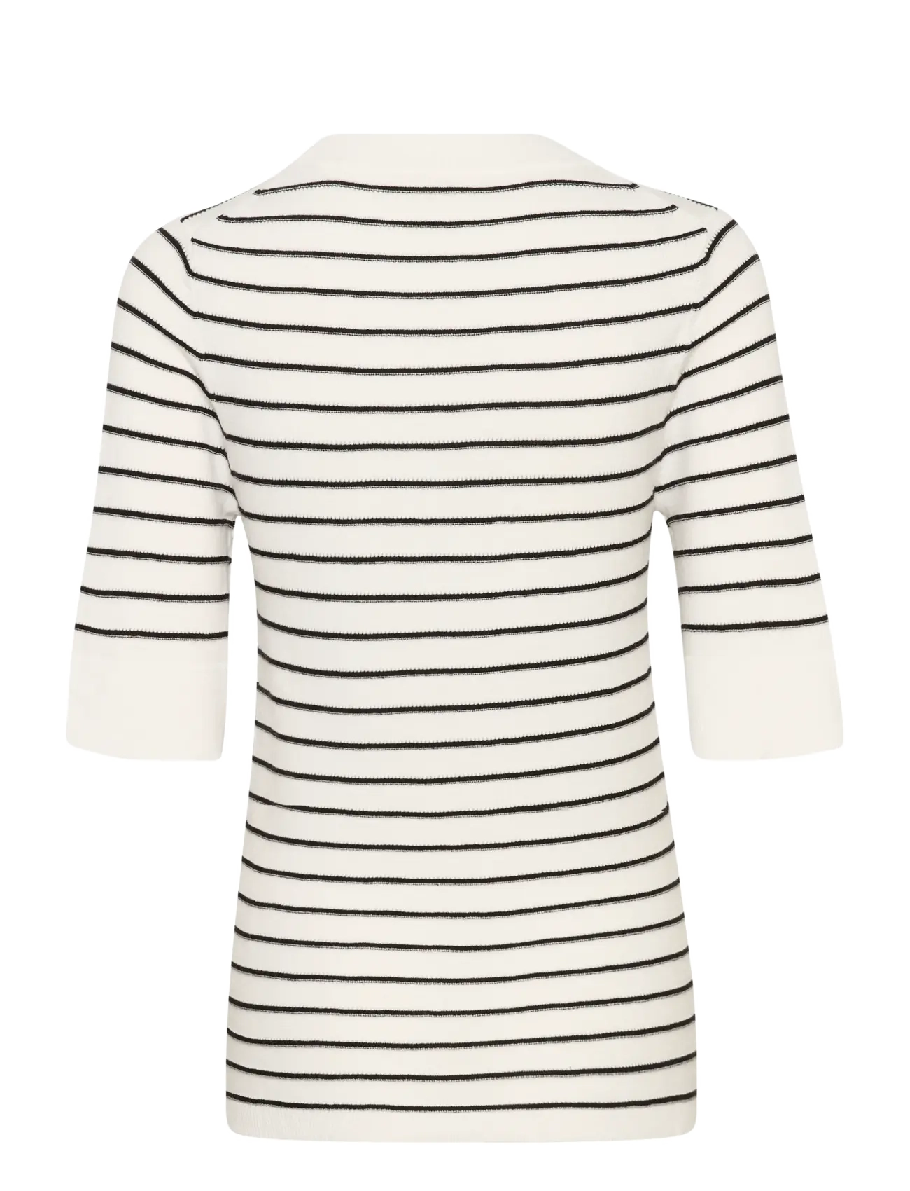 Soaked - SLSpina Striped Pullover SS - džemperi - broken white w black stripe - 2