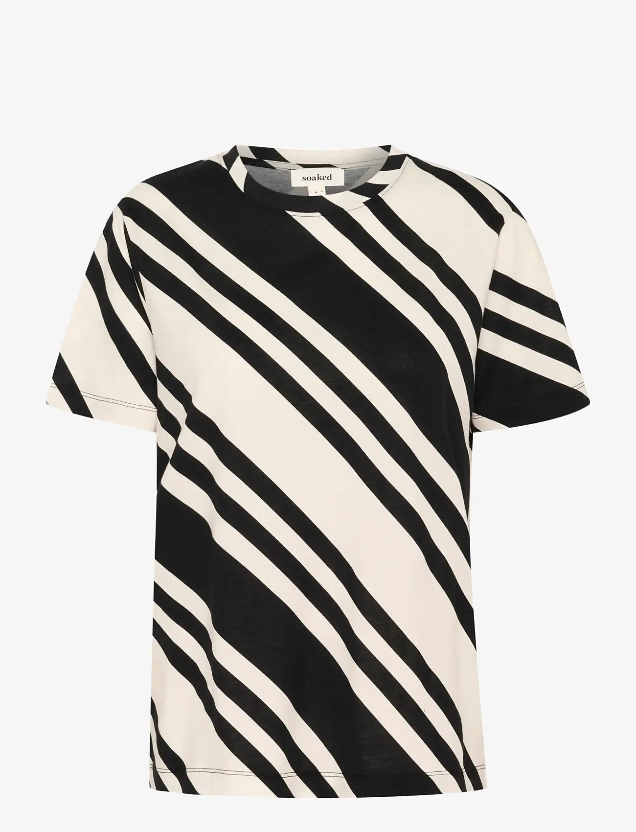Soaked - SLAeve Tee - t-shirts - white and black diagonal - 1
