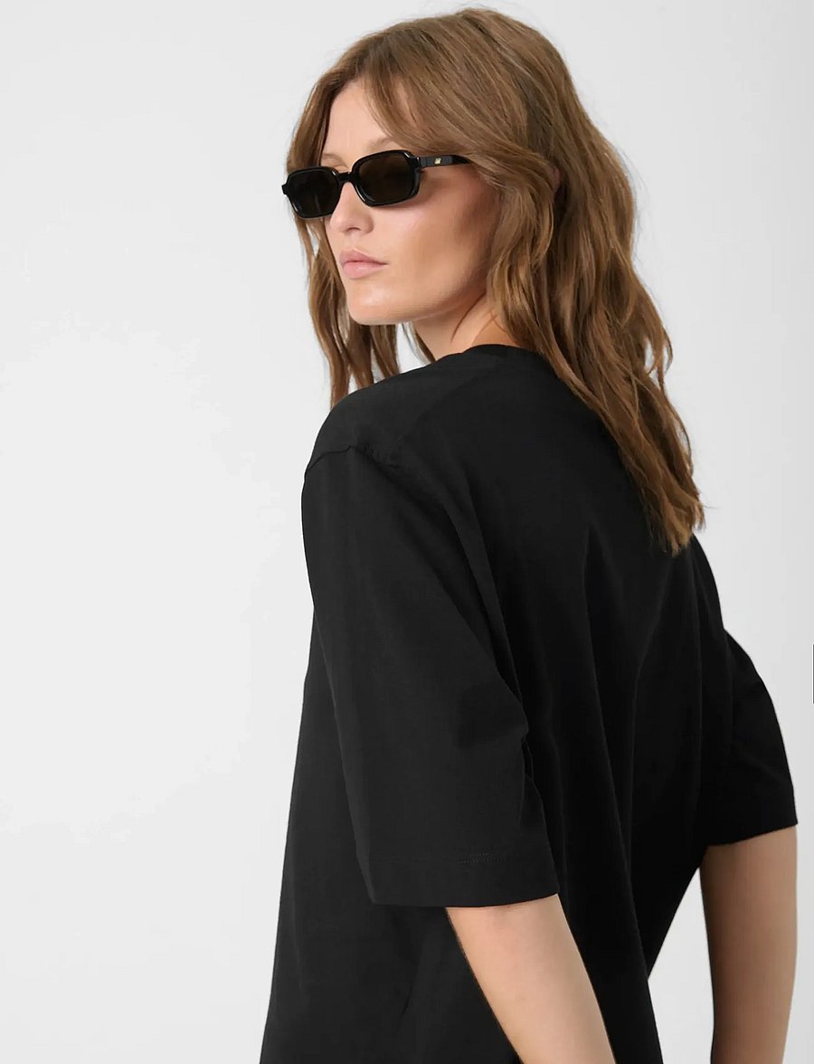 Soaked - SLJina Basic Tee - t-shirts - black - 5