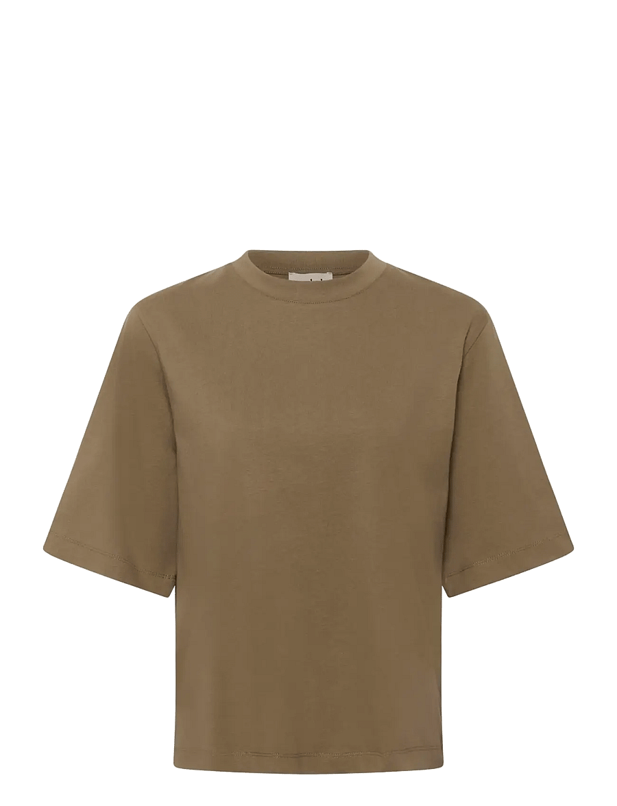 Soaked - SLJina Basic Tee - t-shirts - dusky green - 1