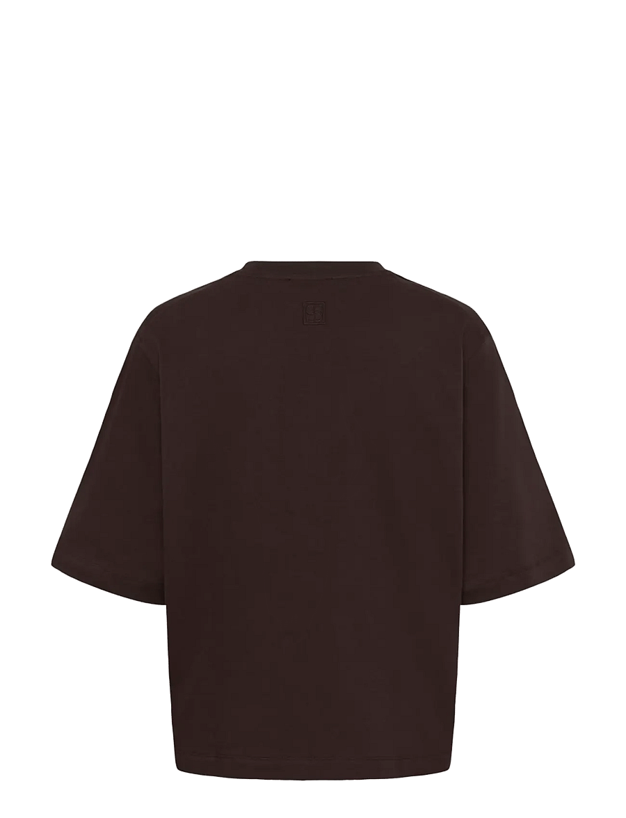Soaked - SLJina Basic Tee - t-särgid - ganache - 2