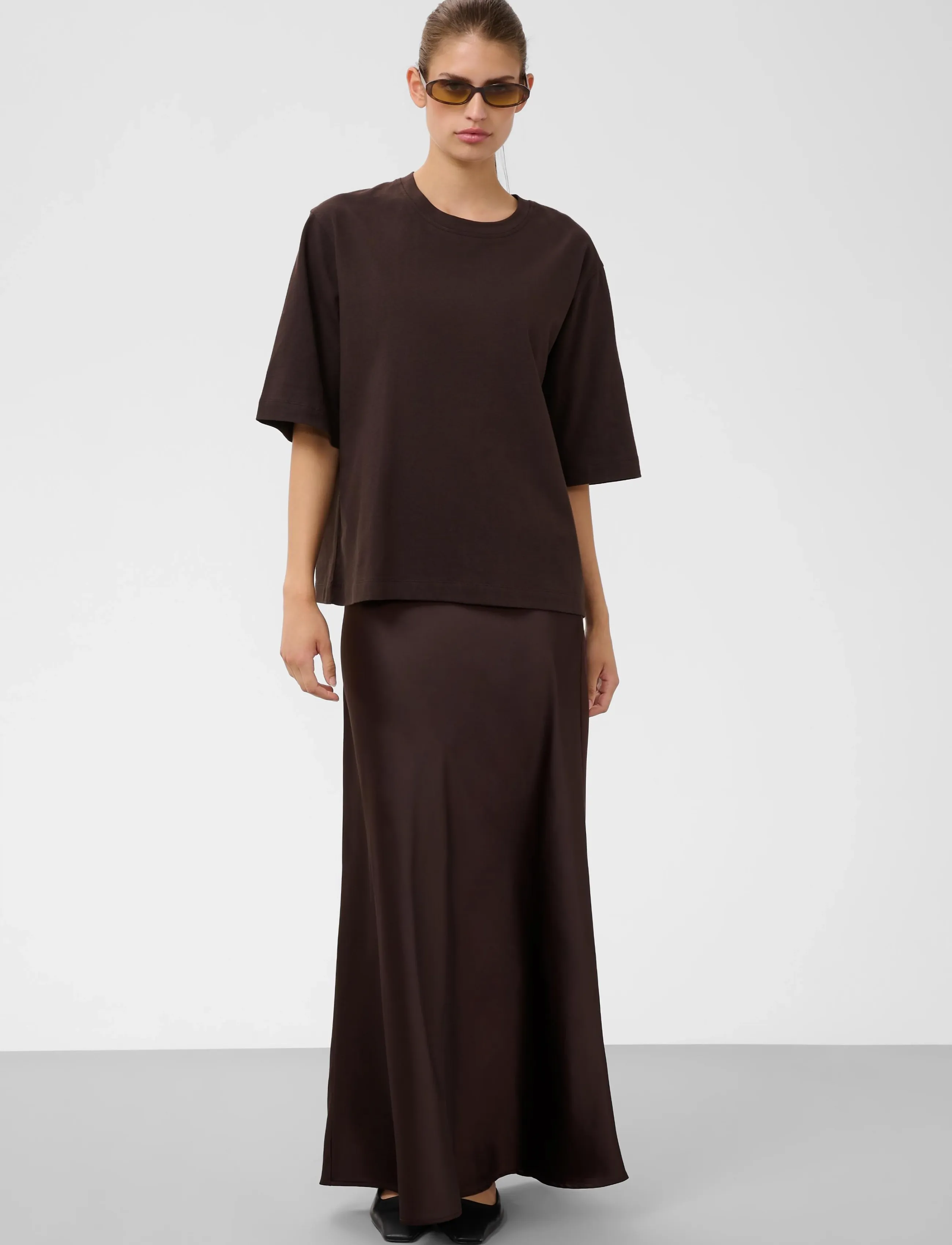 Soaked - SLJina Basic Tee - t-shirts - ganache - 3