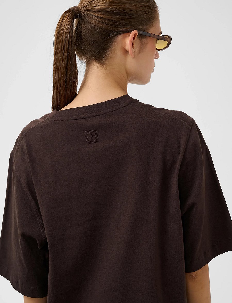 Soaked - SLJina Basic Tee - t-särgid - ganache - 5