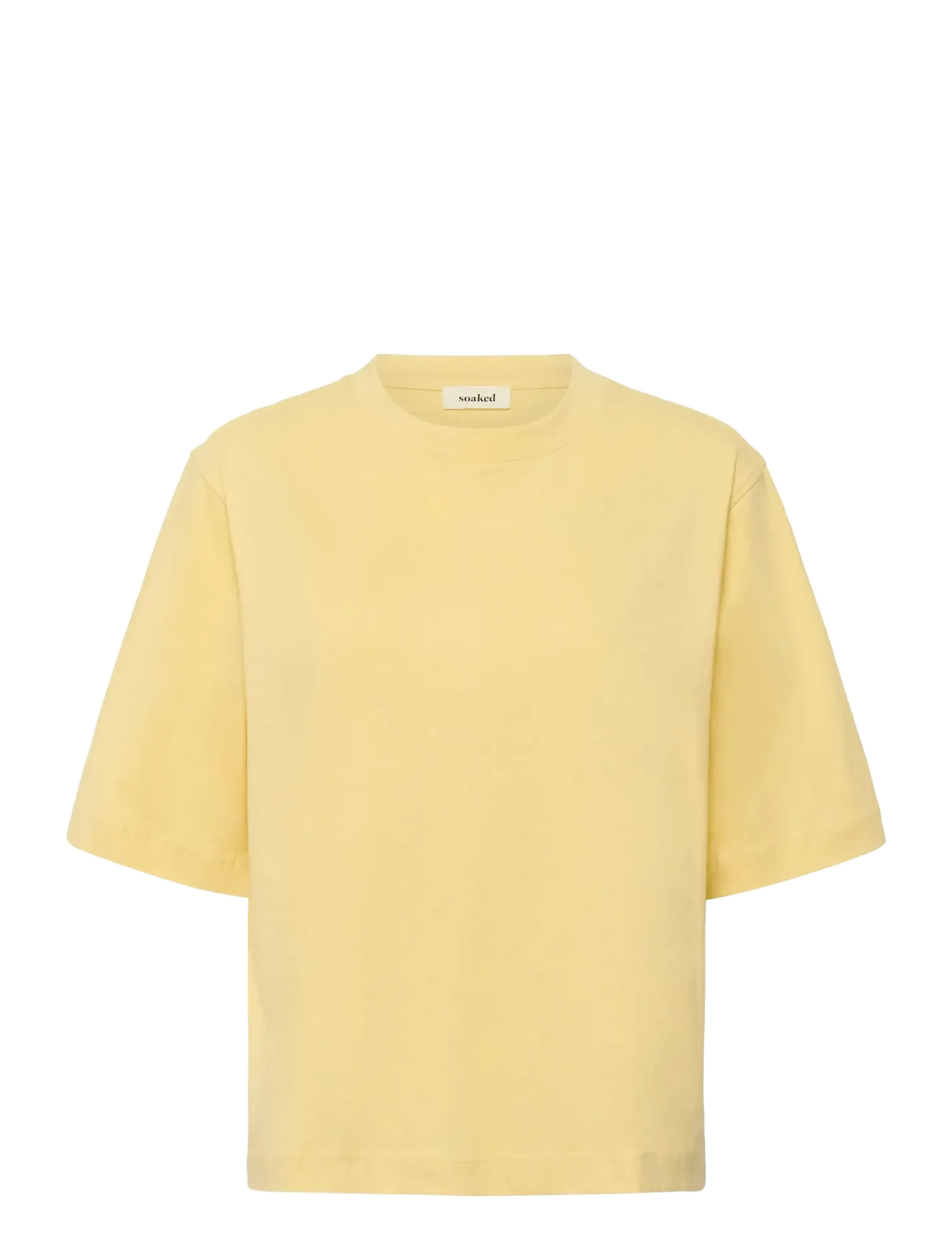 SOAKED Sljina Basic Tee Gelb - XL - Damen