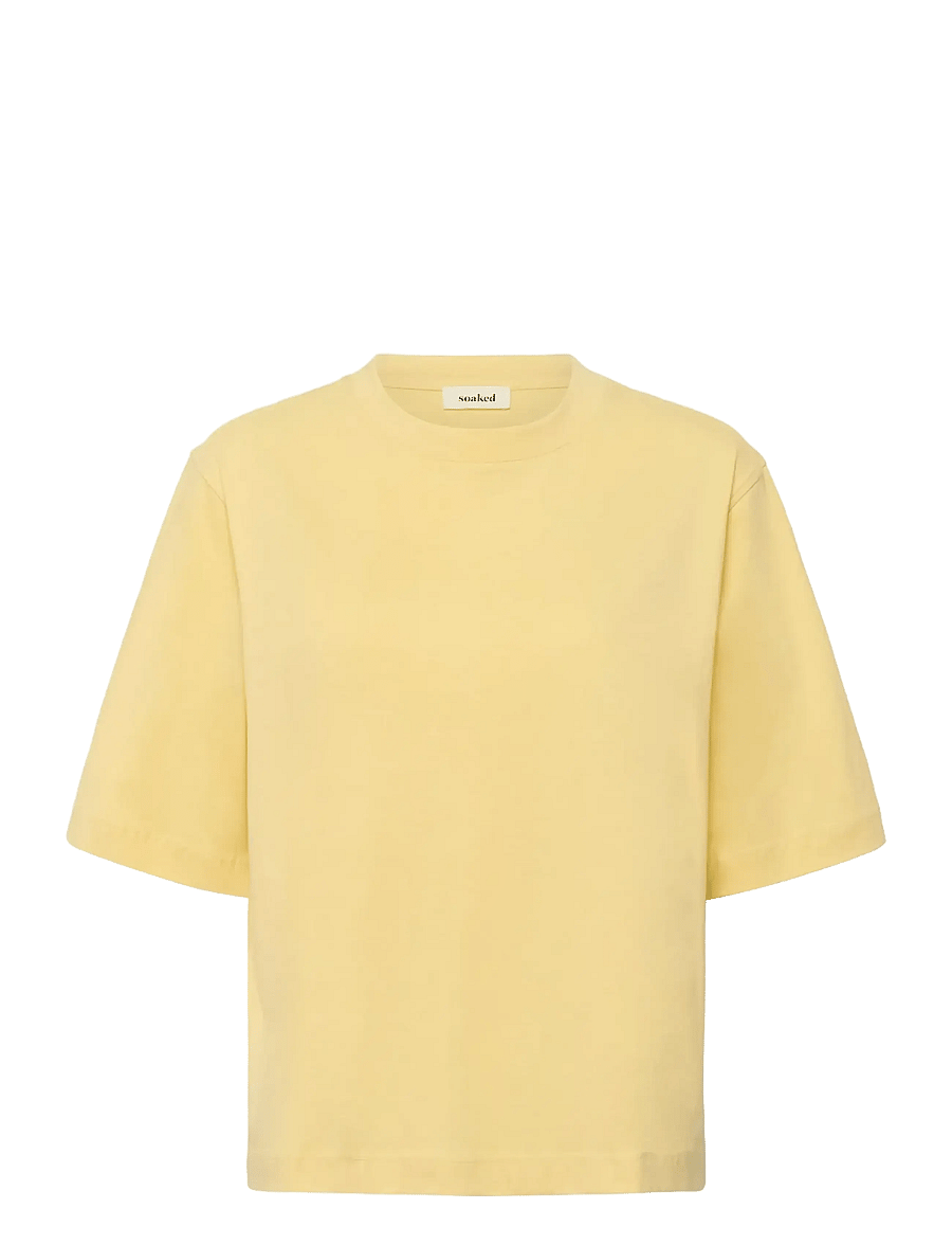 Soaked - SLJina Basic Tee - t-shirts - reed yellow - 1