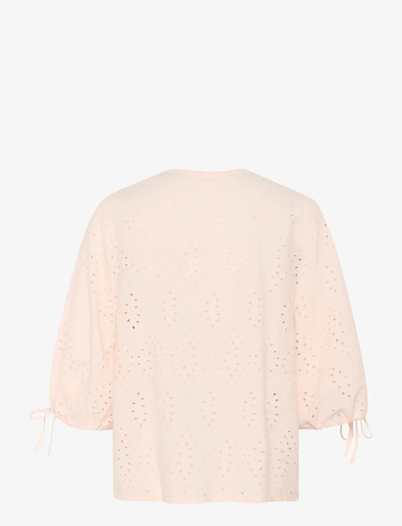 Soaked - SLJoella Blouse SS - kurzämlige blusen - peach whip - 2