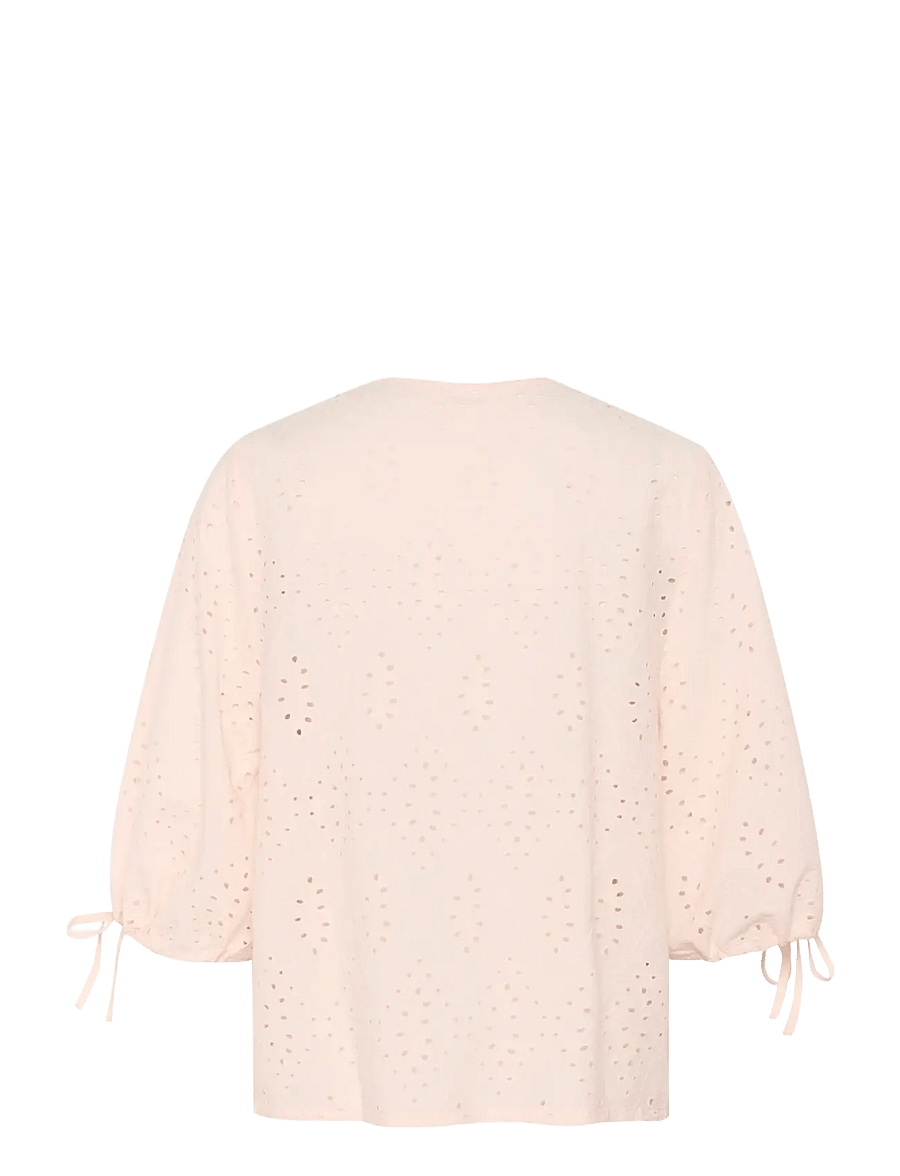 Soaked - SLJoella Blouse SS - kurzärmelige blusen - peach whip - 2