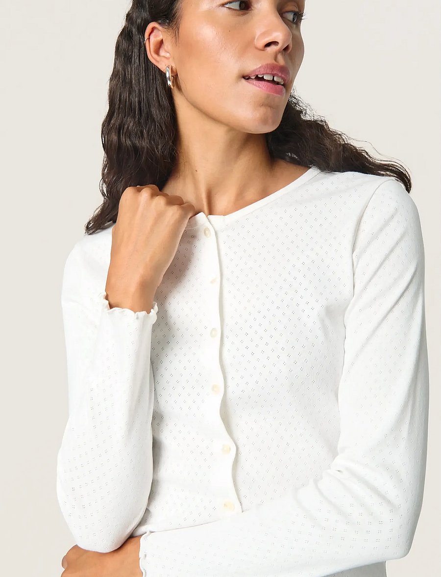 Soaked - SLVenola Cardigan - cardigans - whisper white - 5
