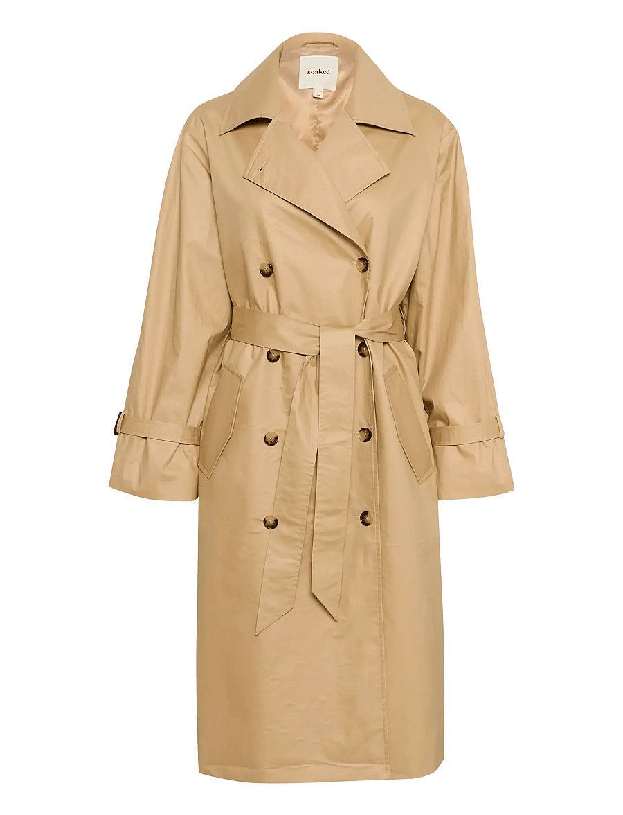 Soaked - SLFavne Belt Trench Coat - trenchcoats - curds & whey - 1