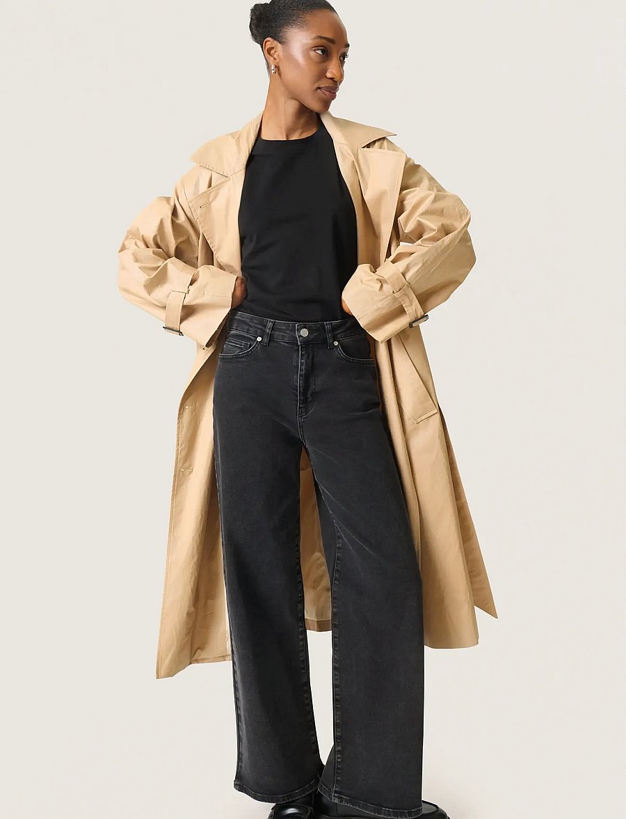 Soaked - SLFavne Belt Trench Coat - trenchcoats - curds & whey - 0
