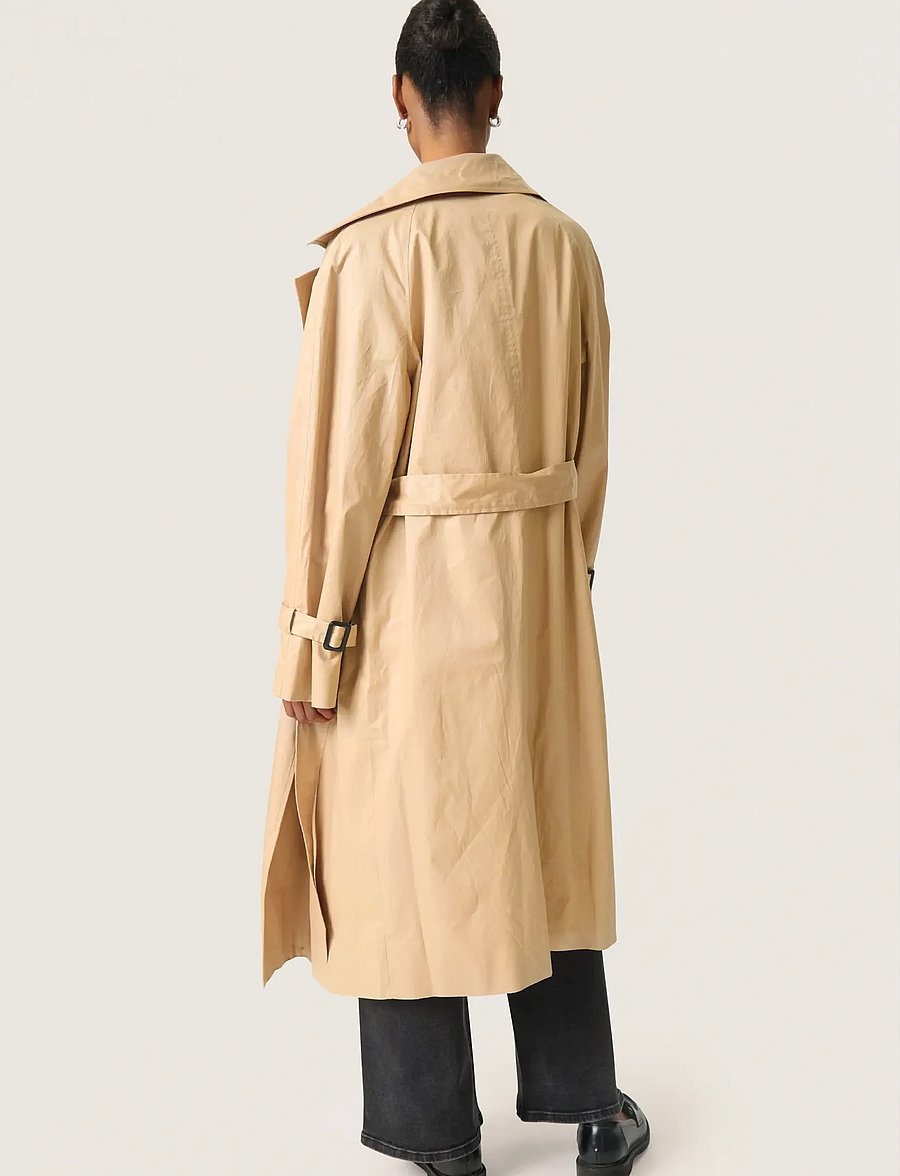 Soaked - SLFavne Belt Trench Coat - trenchcoats - curds & whey - 4