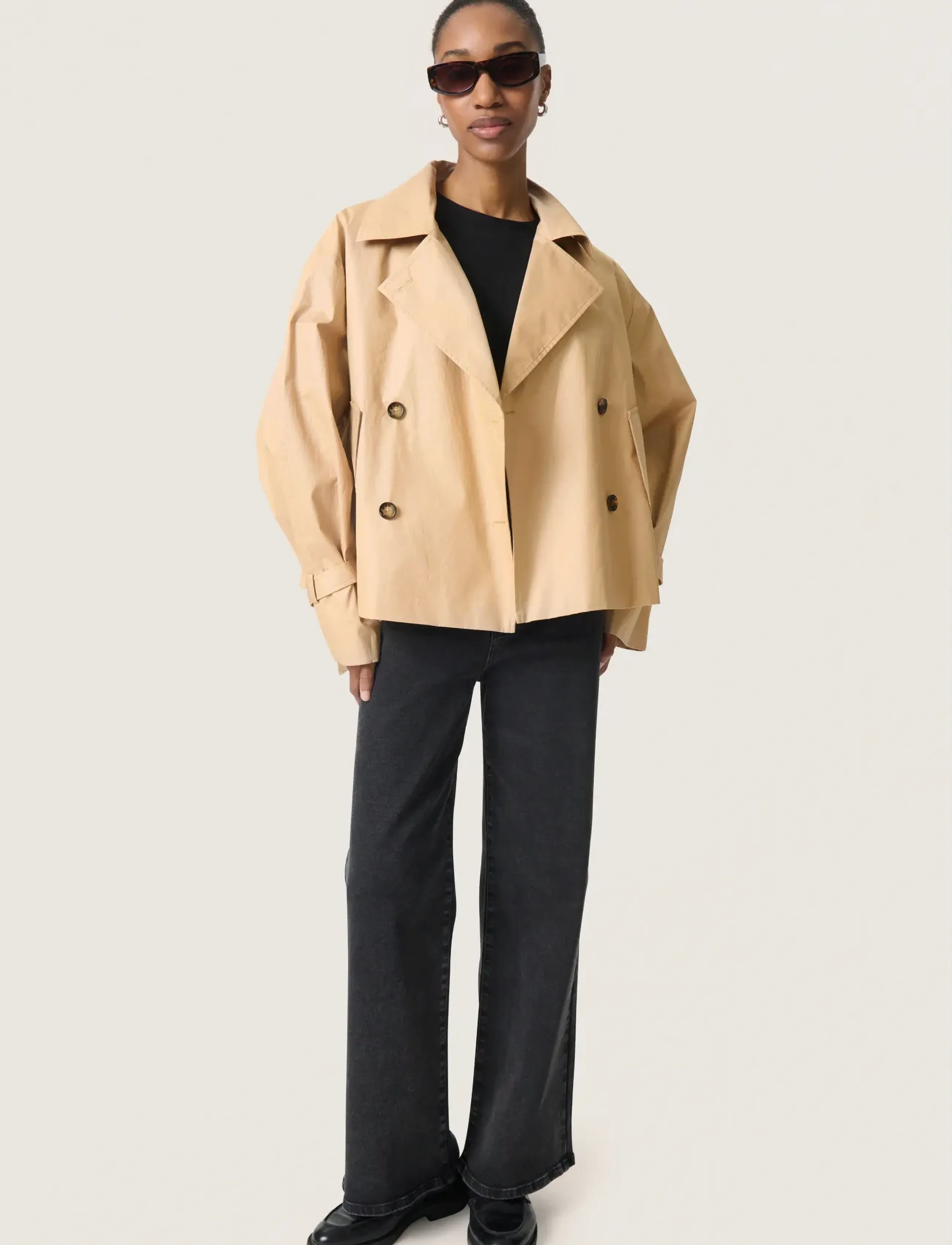 Soaked Slfavne Short Trench Coat kavajer & blazers dam – bild 4