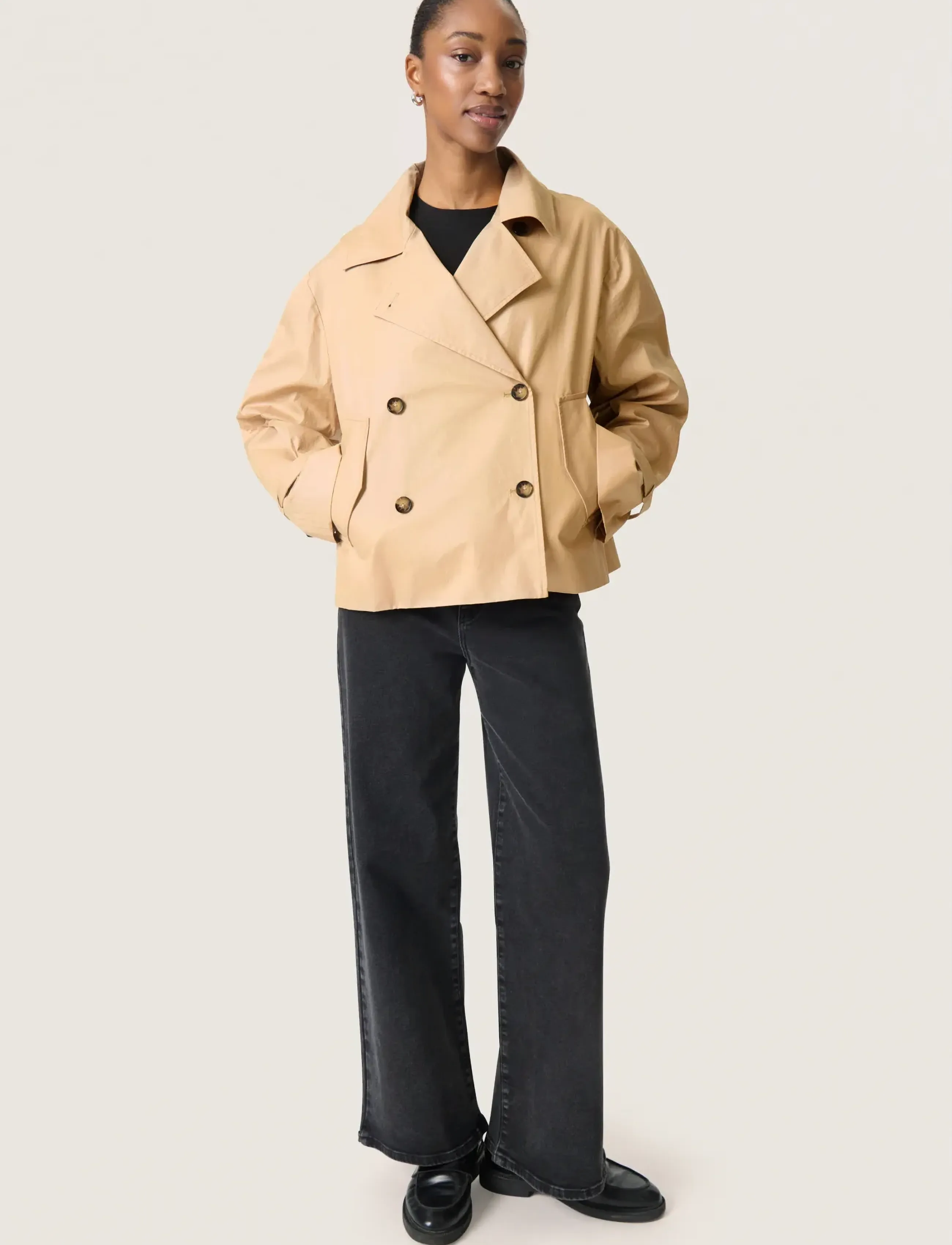Soaked Slfavne Short Trench Coat kavajer & blazers dam – bild 5