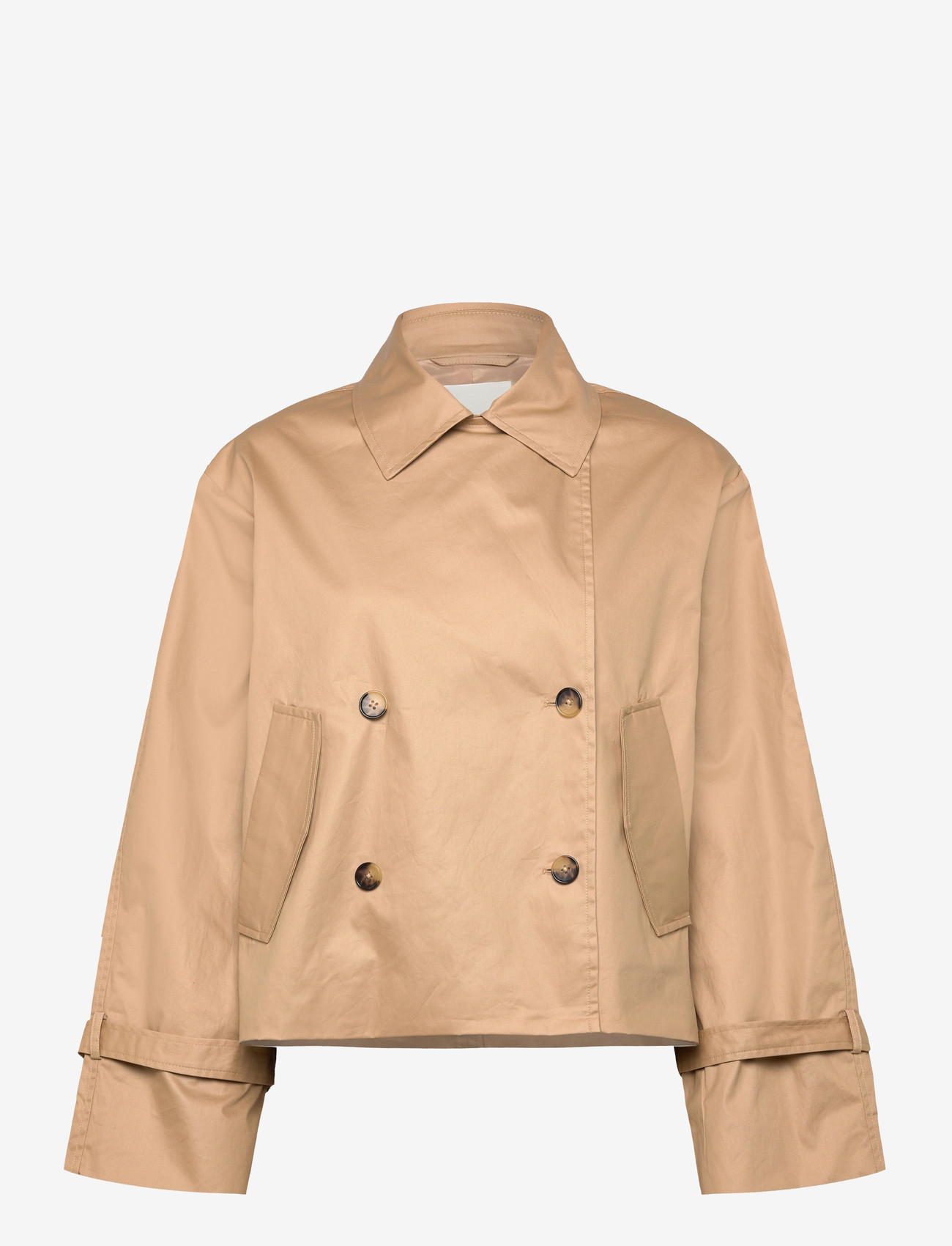 Soaked in Luxury - SLFavne Short Trench Coat - frühlingsjacken - curds & whey - 3