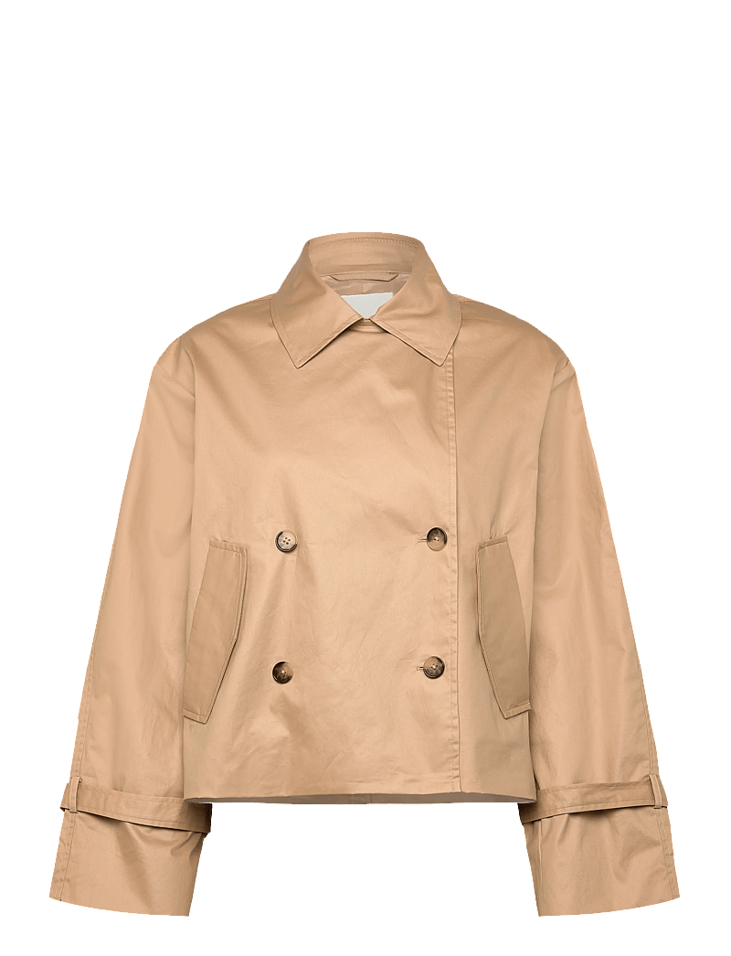 Soaked in Luxury - SLFavne Short Trench Coat - frühlingsjacken - curds & whey - 3