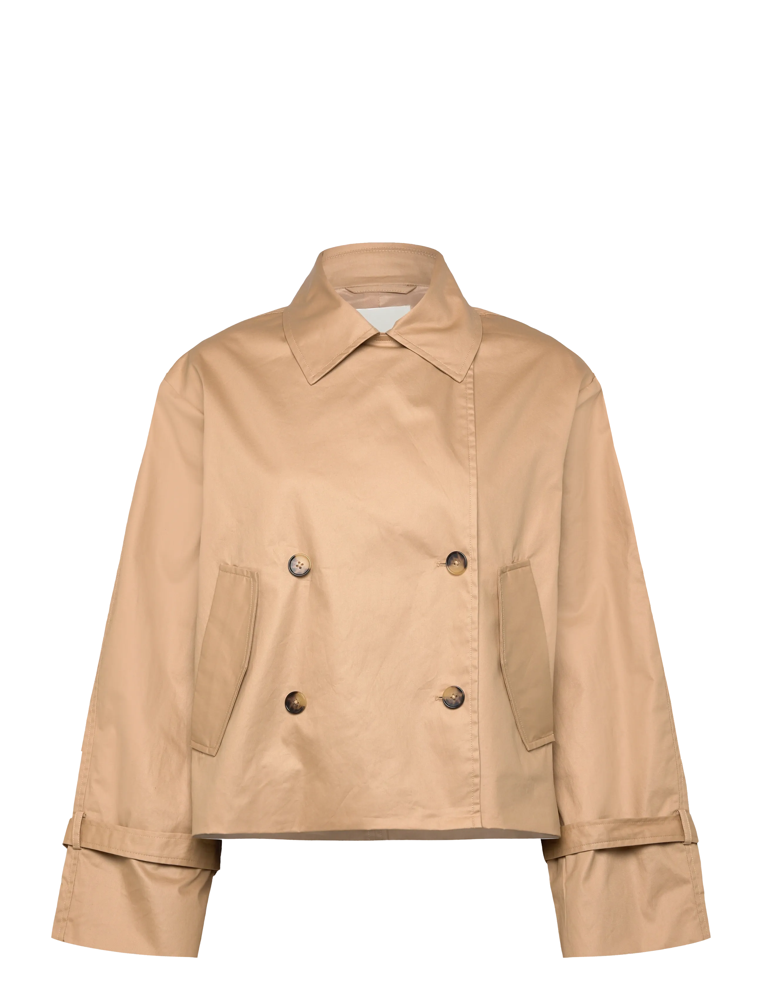 Soaked - SLFavne Short Trench Coat - kevadjoped - curds & whey - 3