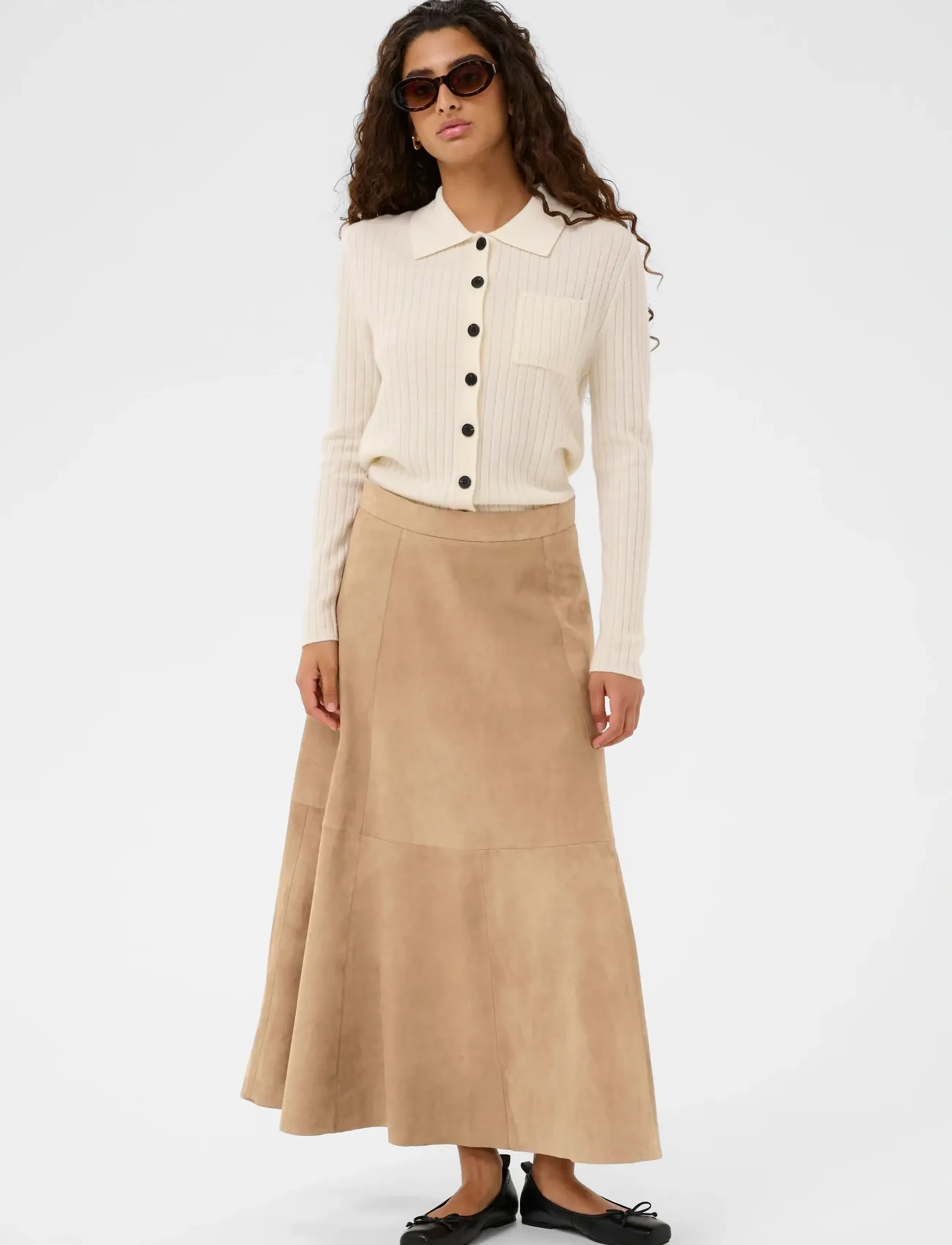 Soaked - SLParvati Leather Skirt - lædernederdele - tiger's eye - 3