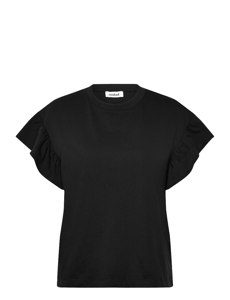 Soaked - SLJina Flary Tee - t-särgid - black - 1