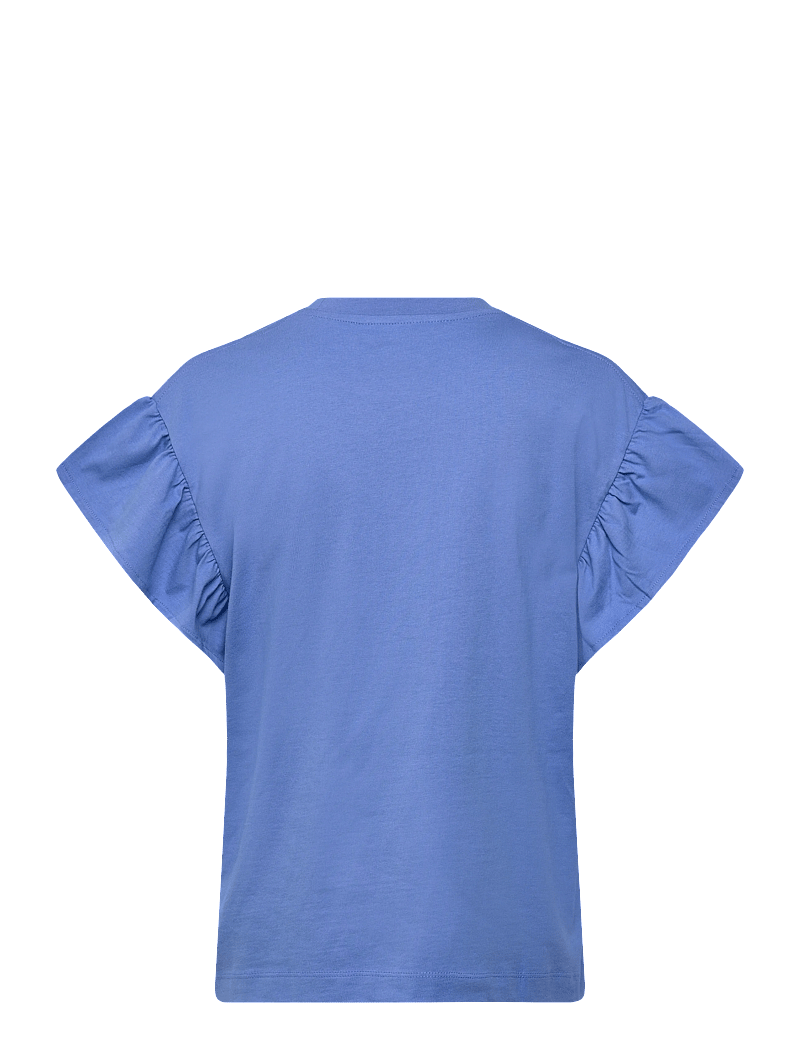 Soaked in Luxury - SLJina Flary Tee - t-shirts - blue yonder - 2