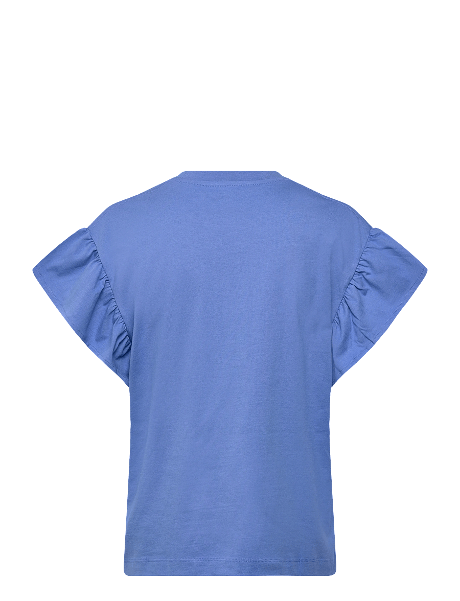 Soaked - SLJina Flary Tee - t-särgid - blue yonder - 2