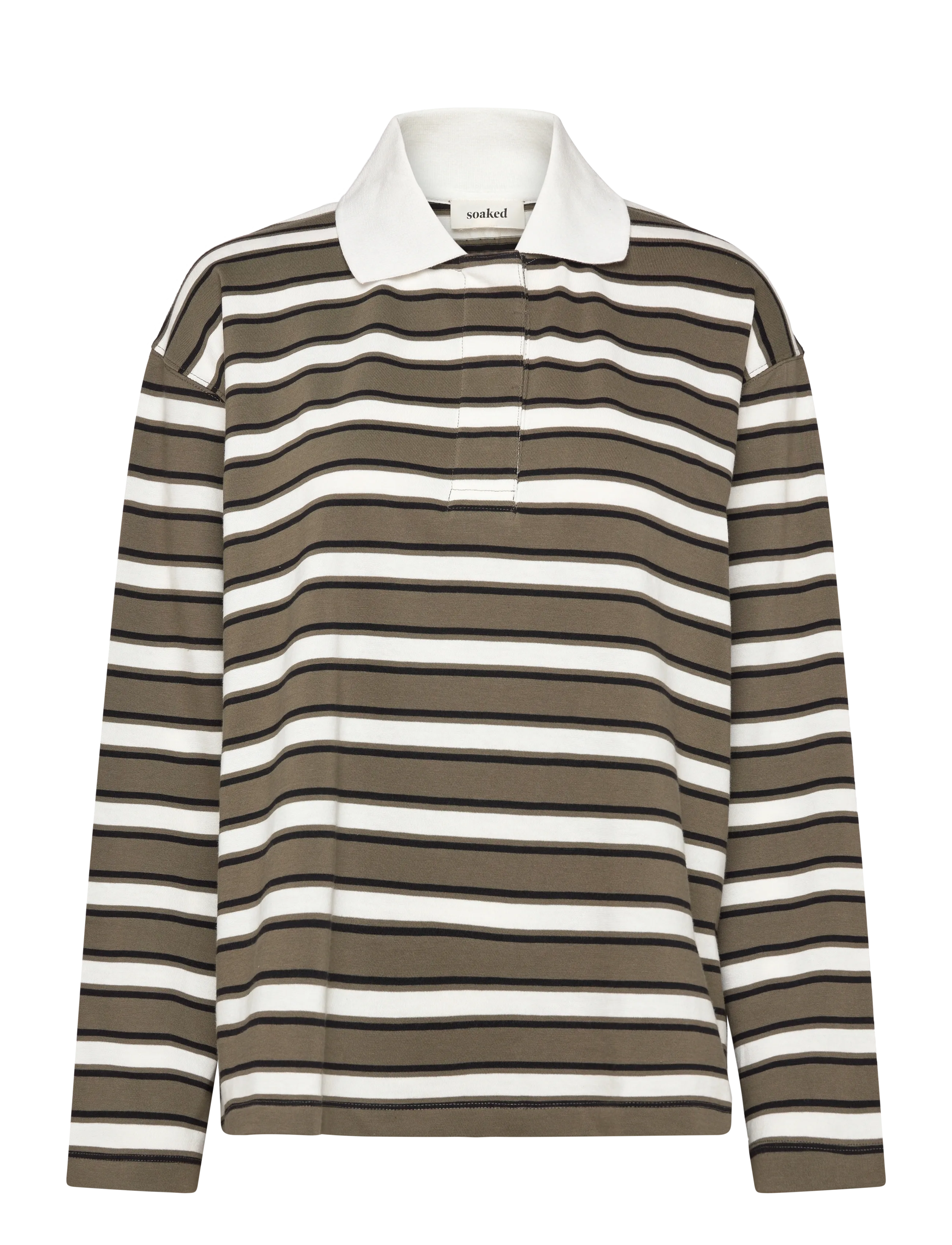 Soaked in Luxury SLNeo Polo Shirt - Kleidung - GRAPE LEAF STRIPE / white