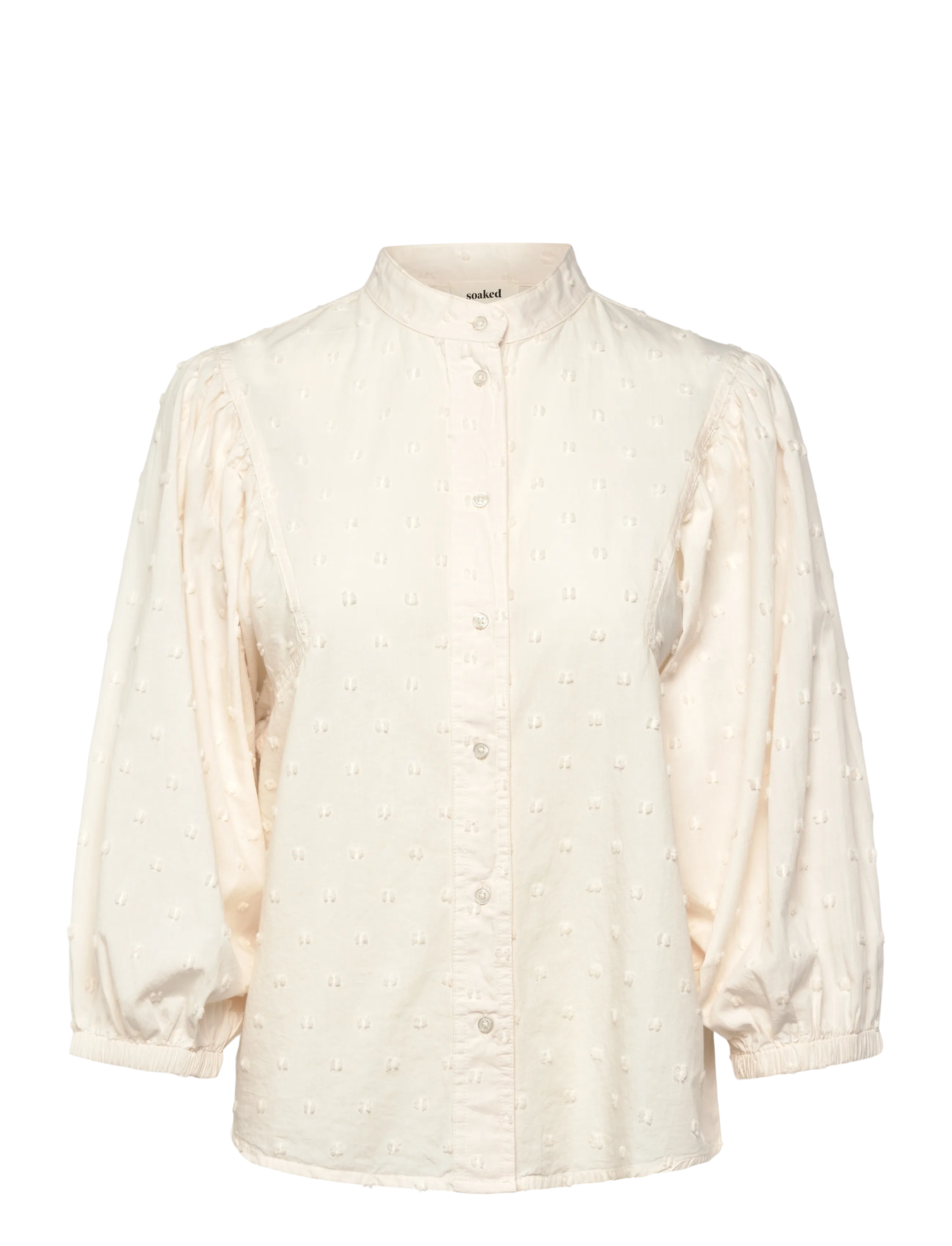 Soaked SLSunela Shirt 3/4 - Tøj - BROKEN WHITE / cream