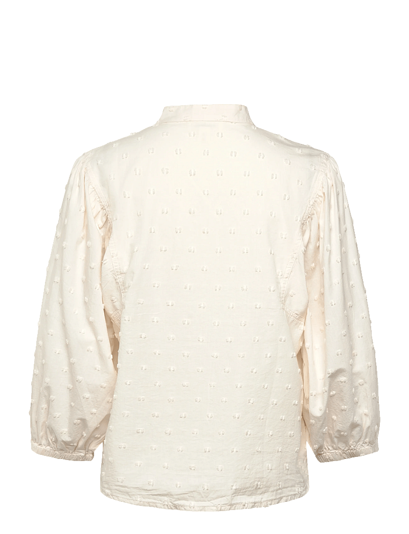 Soaked - SLSunela Shirt 3/4 - langærmede skjorter - broken white - 2