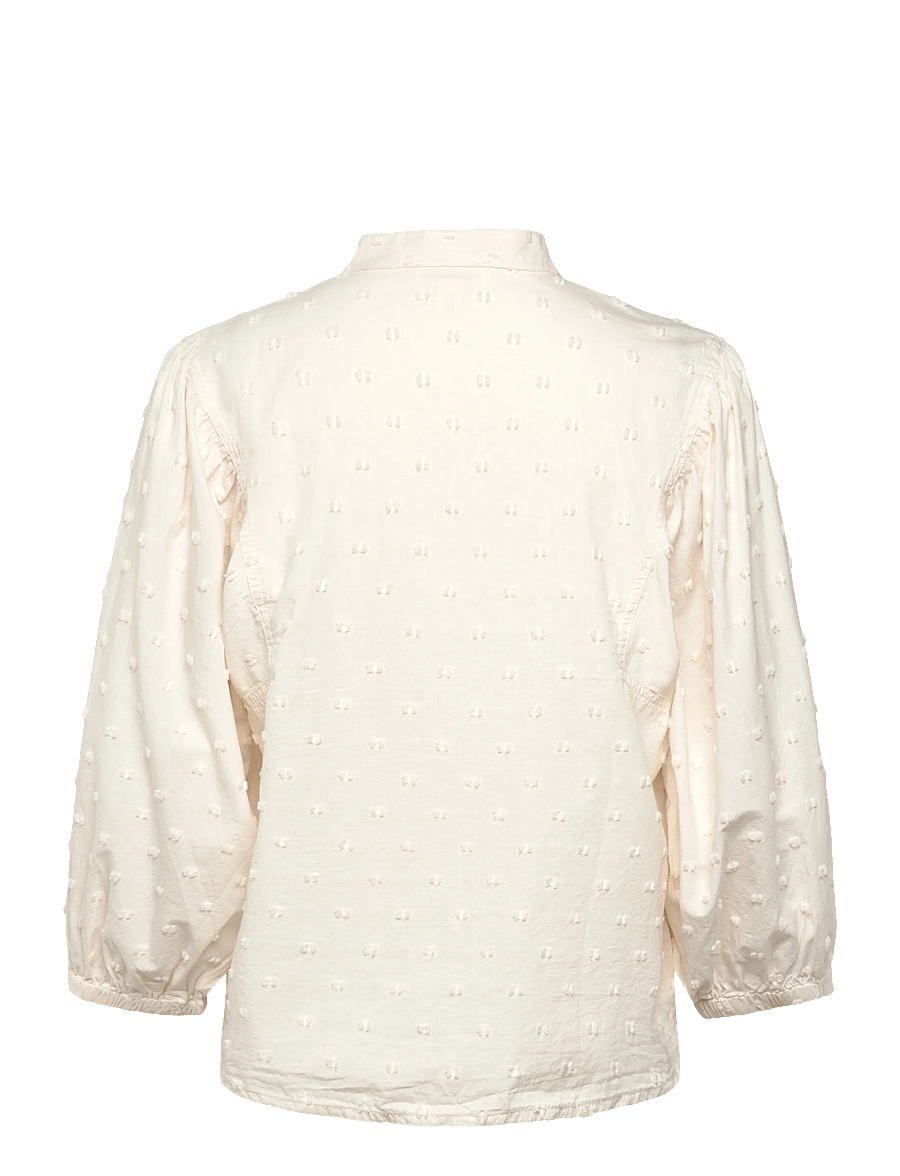 Soaked - SLSunela Shirt 3/4 - langärmlige hemden - broken white - 2