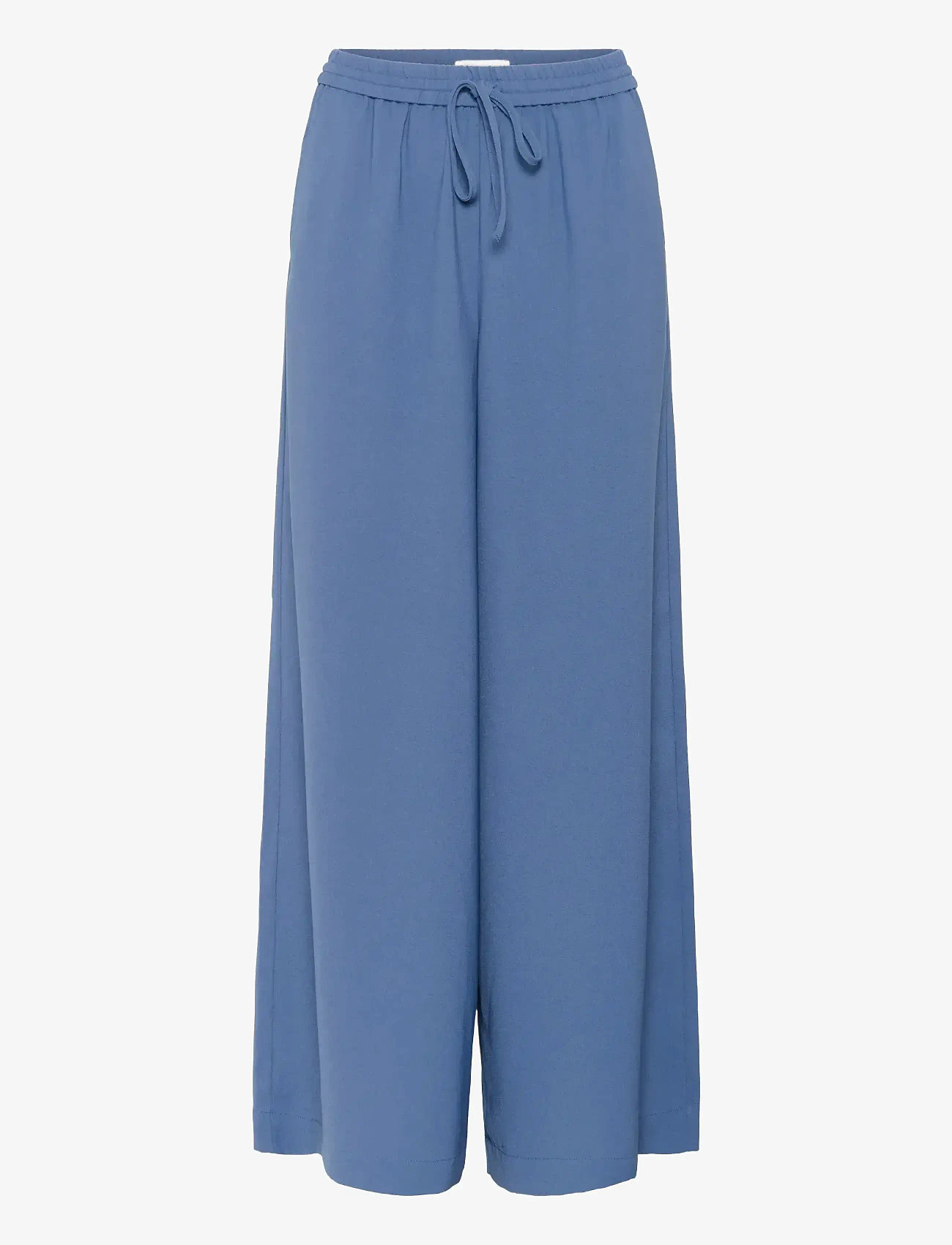 Soaked in Luxury - SLShirley Wide Pants - bukser med brede ben - bijou blue - 1