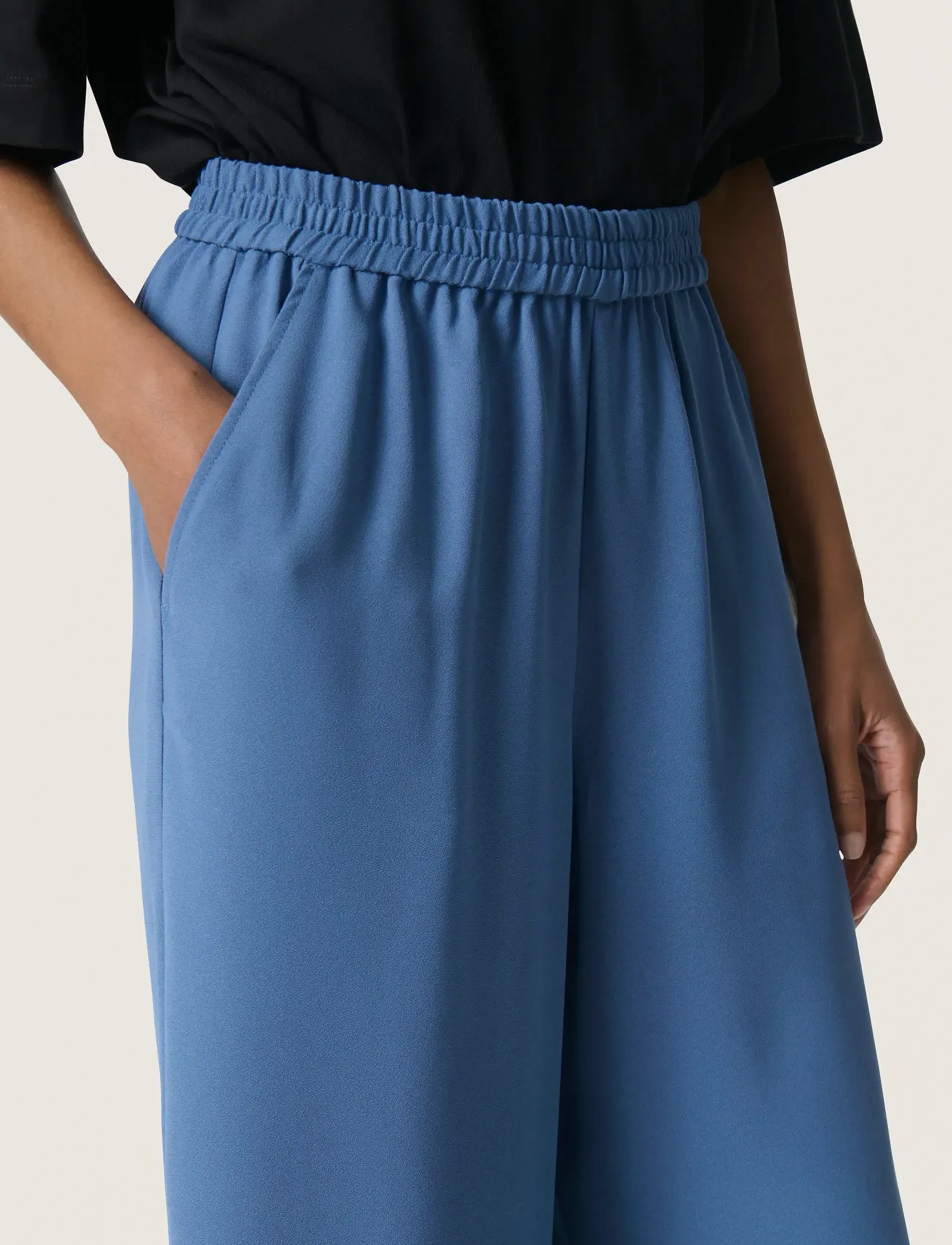 Soaked - SLShirley Wide Pants - hosen mit weitem bein - bijou blue - 5
