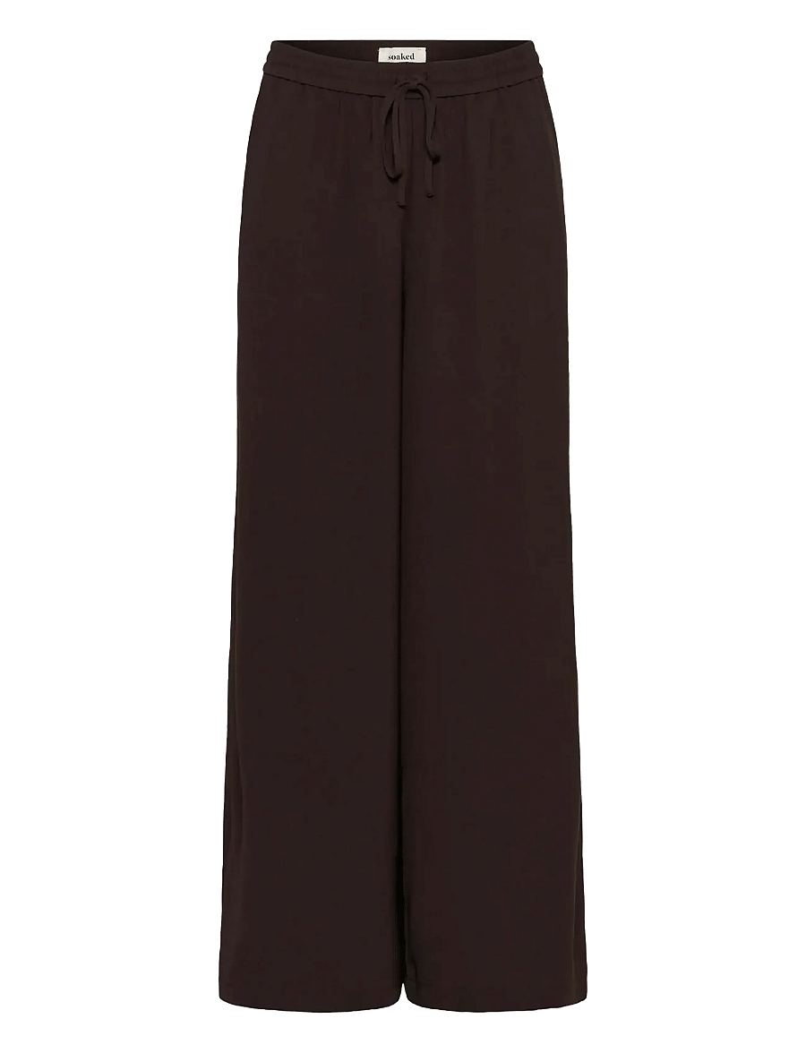 Soaked - SLShirley Wide Pants - hosen mit weitem bein - chocolate torte - 1