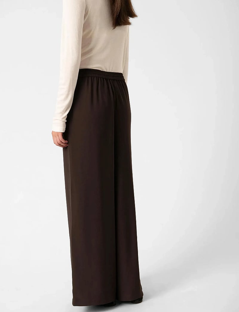 Soaked in Luxury - SLShirley Wide Pants - vida byxor - chocolate torte - 4