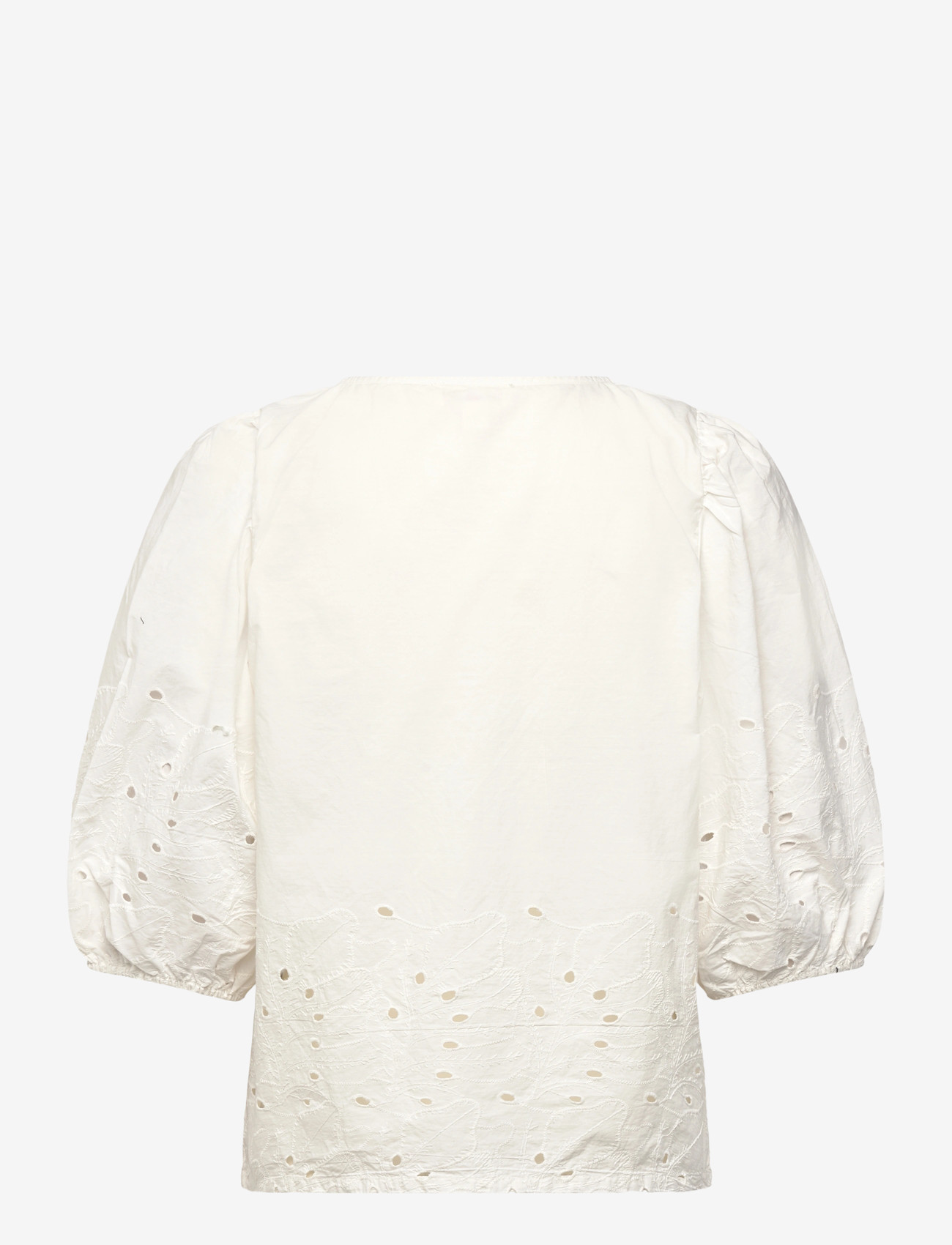 Soaked - SLManja Blouse SS - pikkade varrukatega pluusid - broken white - 2