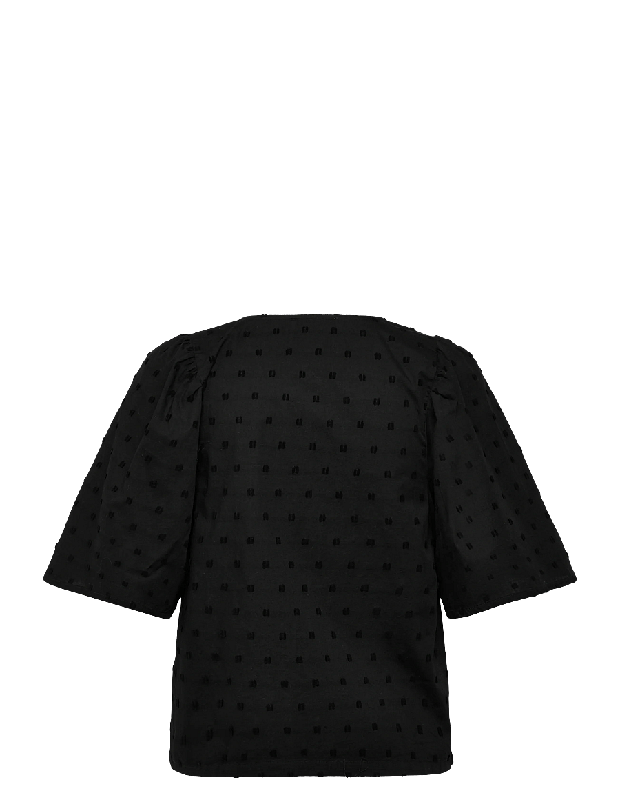 Soaked - SLSunela Felisia top SS - kortærmede bluser - black - 2