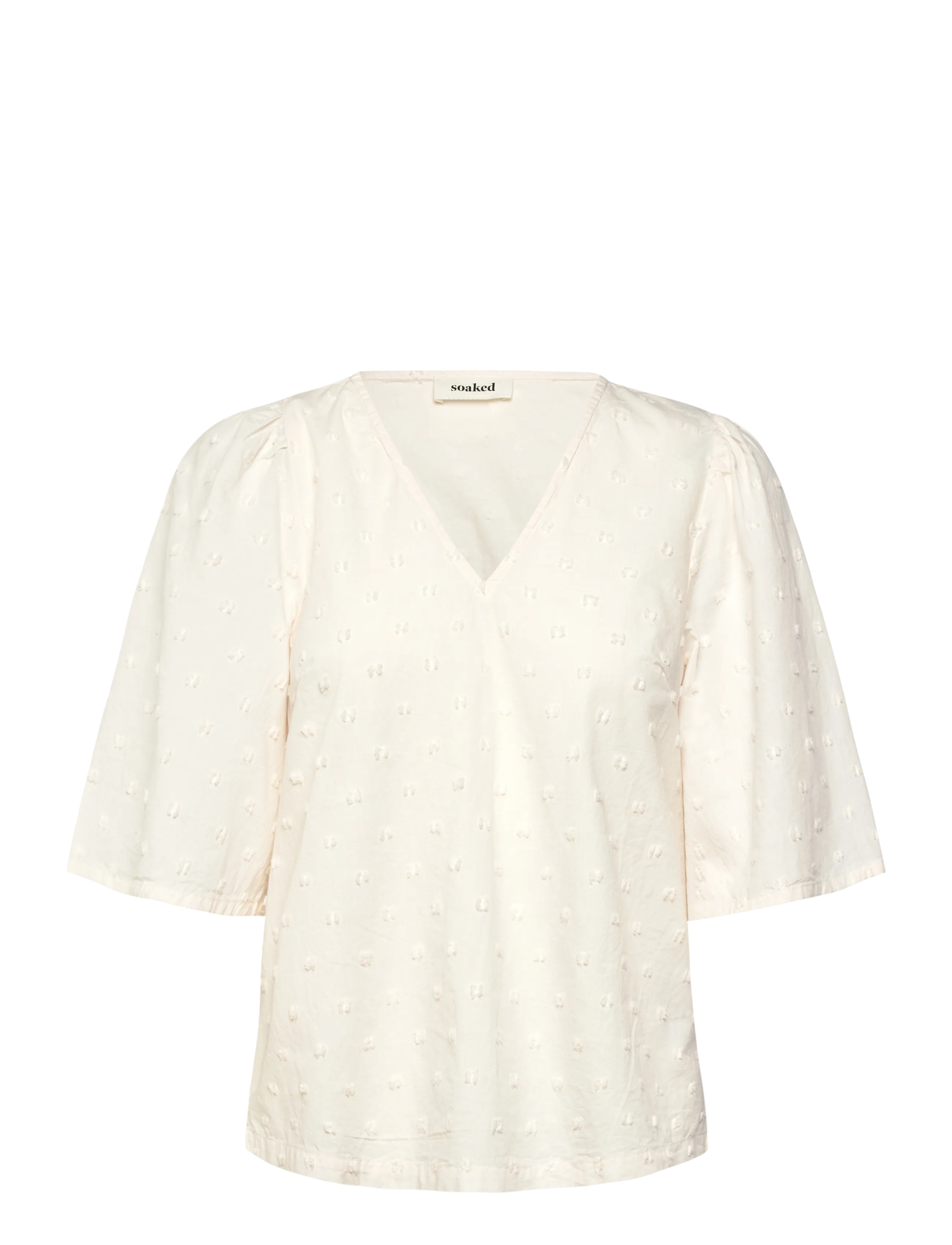 Soaked SLSunela Felisia top SS - Bluser - BROKEN WHITE / cream