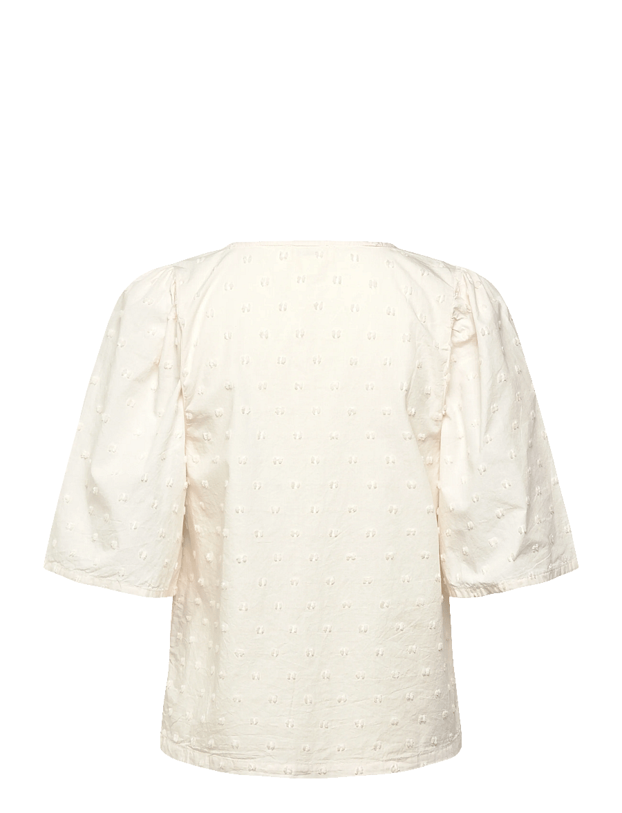 Soaked - SLSunela Felisia top SS - kortærmede bluser - broken white - 2