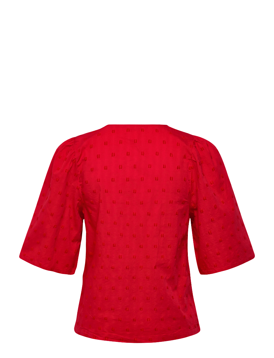 Soaked - SLSunela Felisia top SS - blouses à manches courtes - goji berry - 2