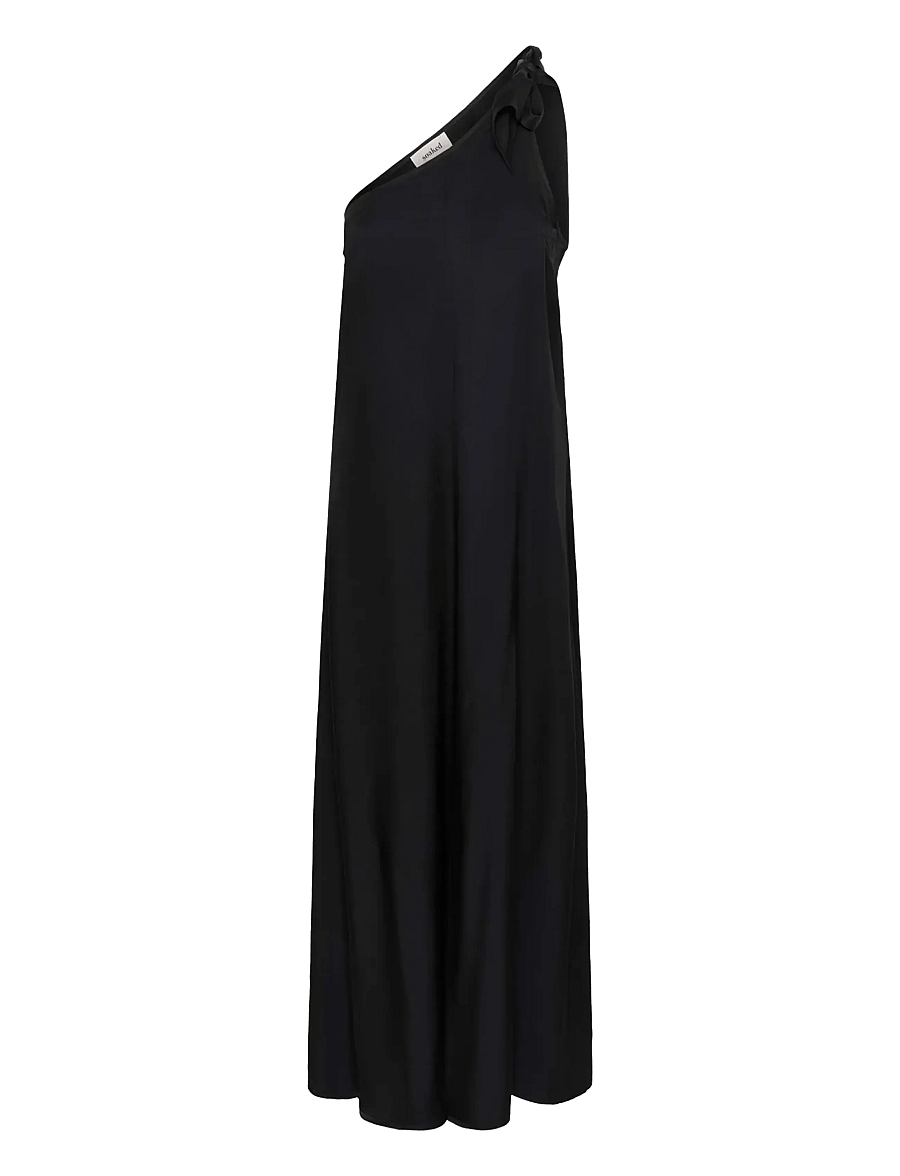 Soaked - SLBecca One Shoulder Dress - maxi kjoler - black - 1