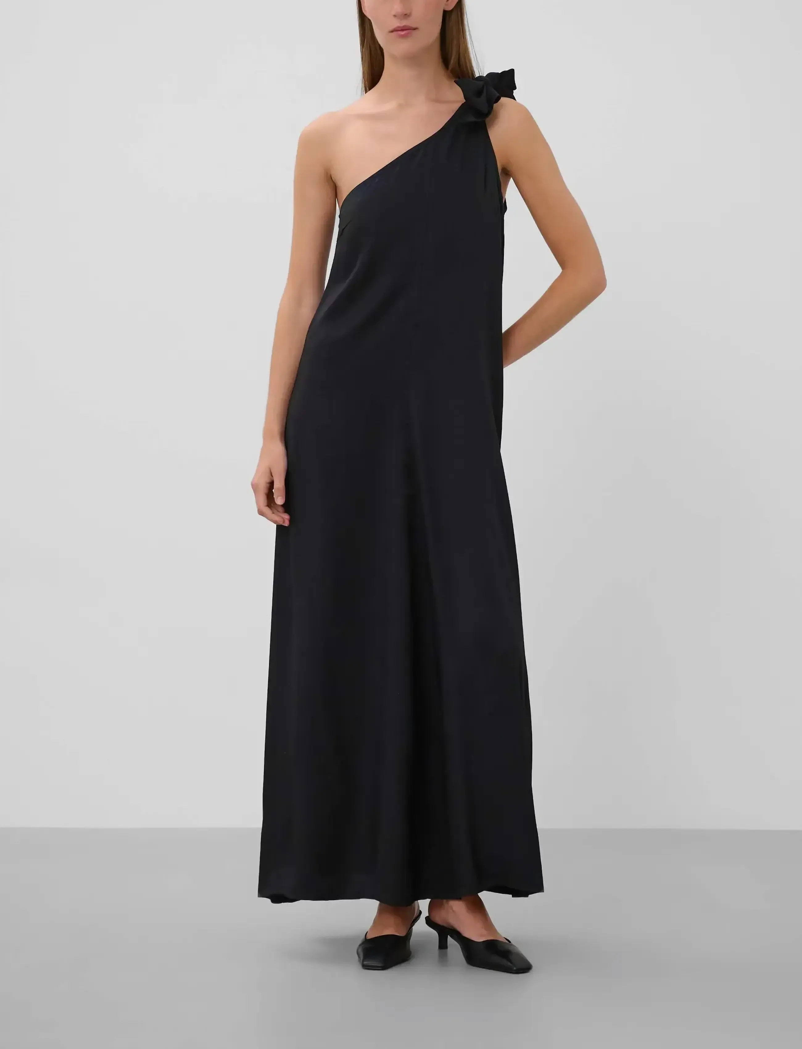 Soaked SLBecca One Shoulder Dress - Kjoler - BLACK / black