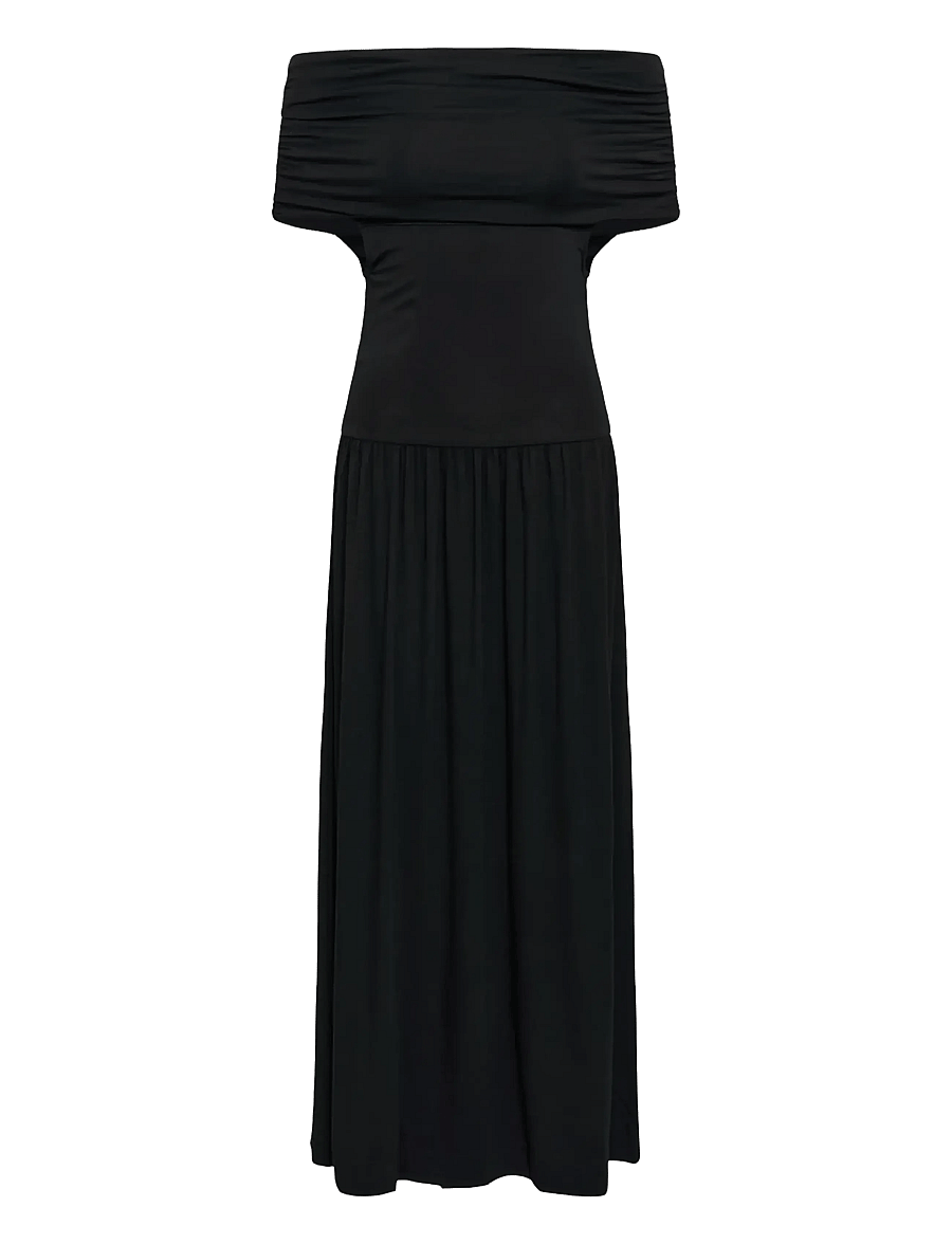 Soaked - SLHanadi Off Shoulder Dress - sommerkjoler - black - 1
