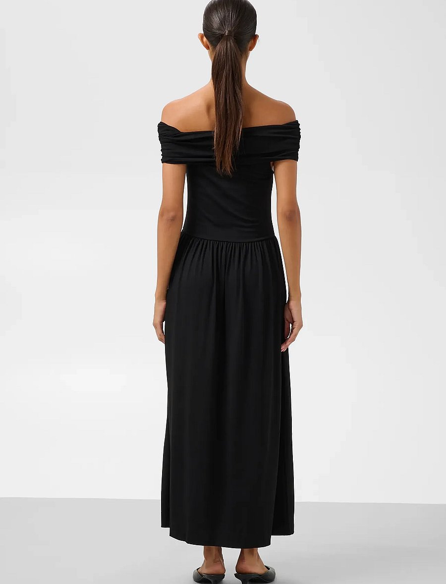 Soaked - SLHanadi Off Shoulder Dress - sommerkjoler - black - 4