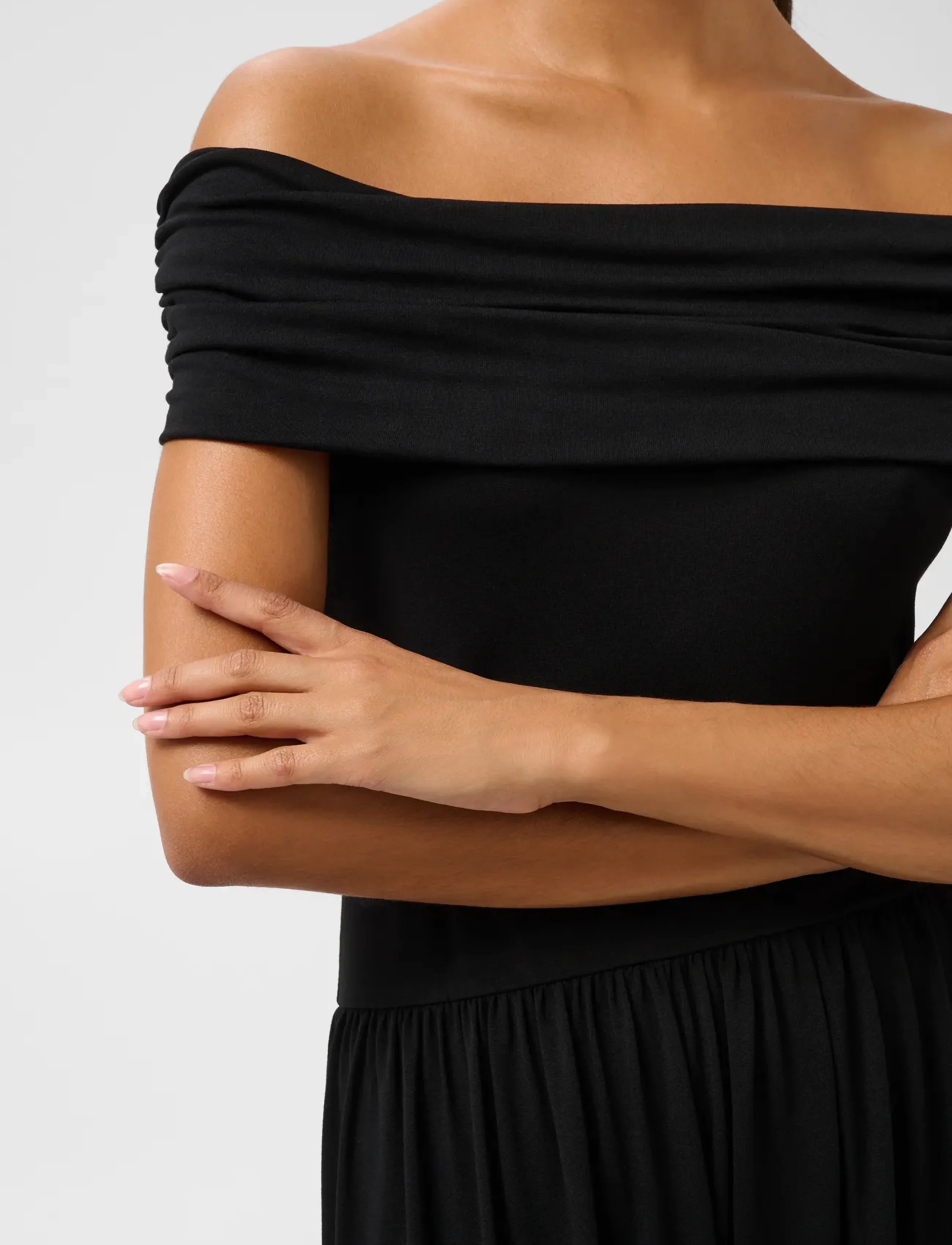 Soaked - SLHanadi Off Shoulder Dress - sommerkjoler - black - 5