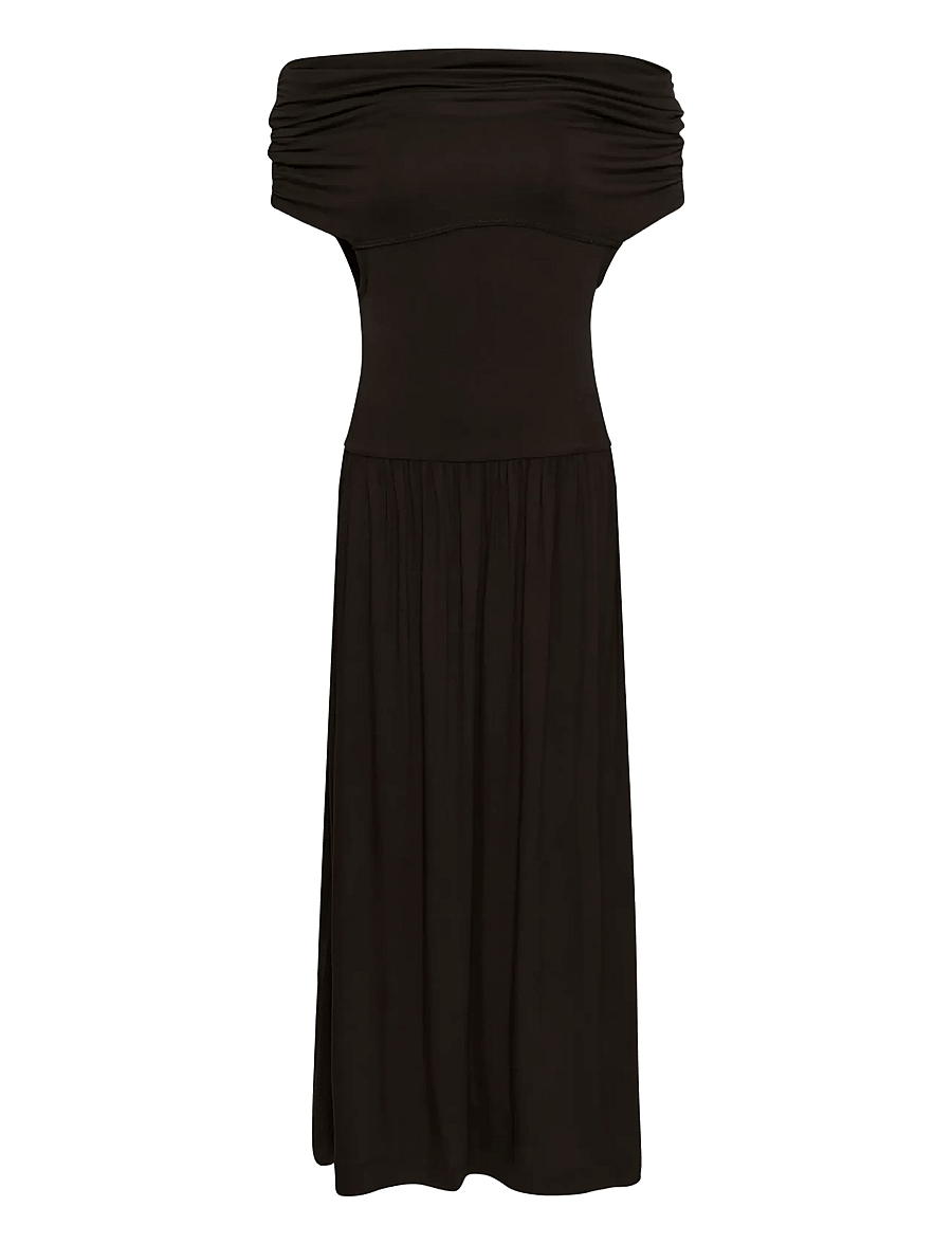 Soaked - SLHanadi Off Shoulder Dress - sommerkleider - chocolate torte - 1