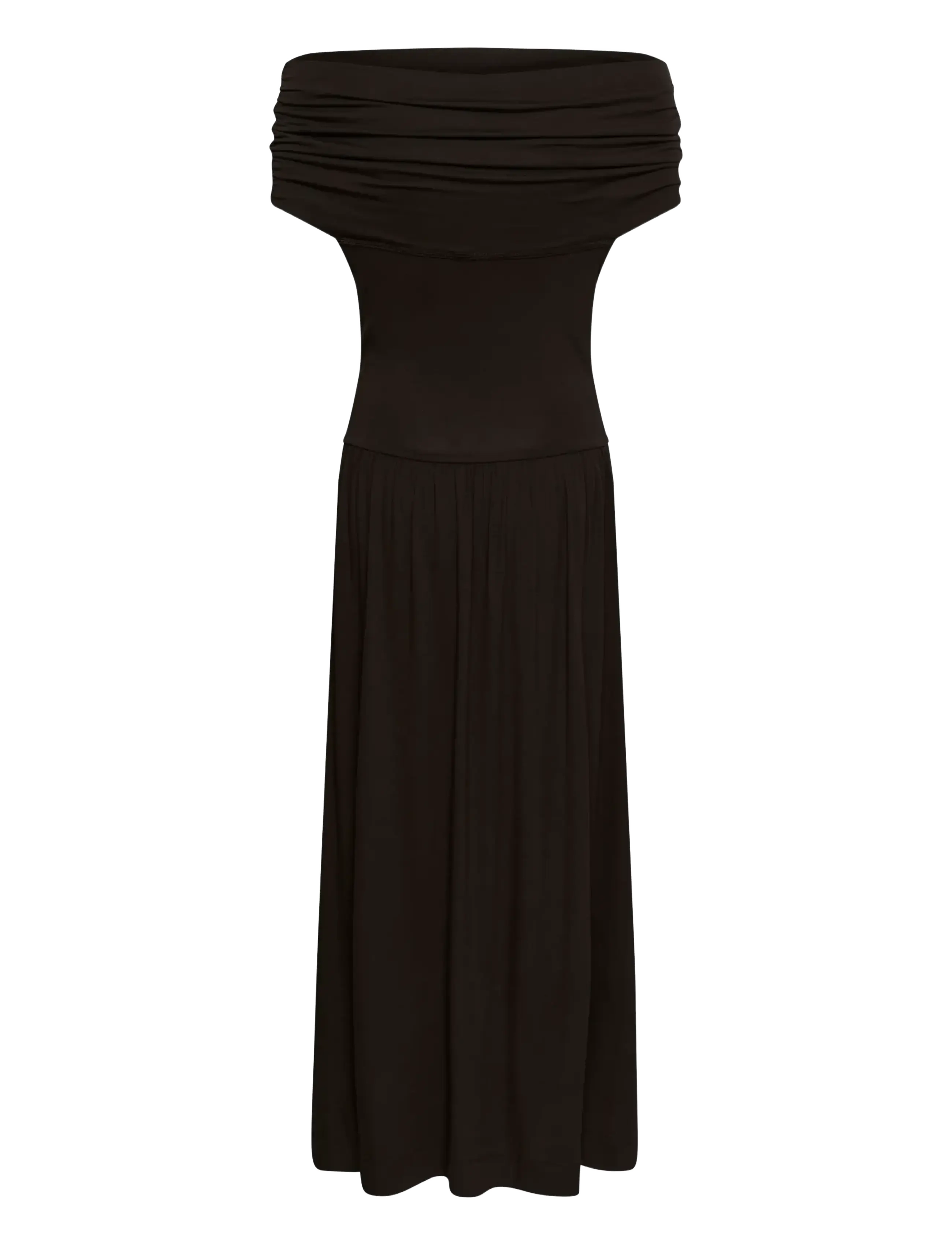 Soaked - SLHanadi Off Shoulder Dress - sommerkleider - chocolate torte - 2