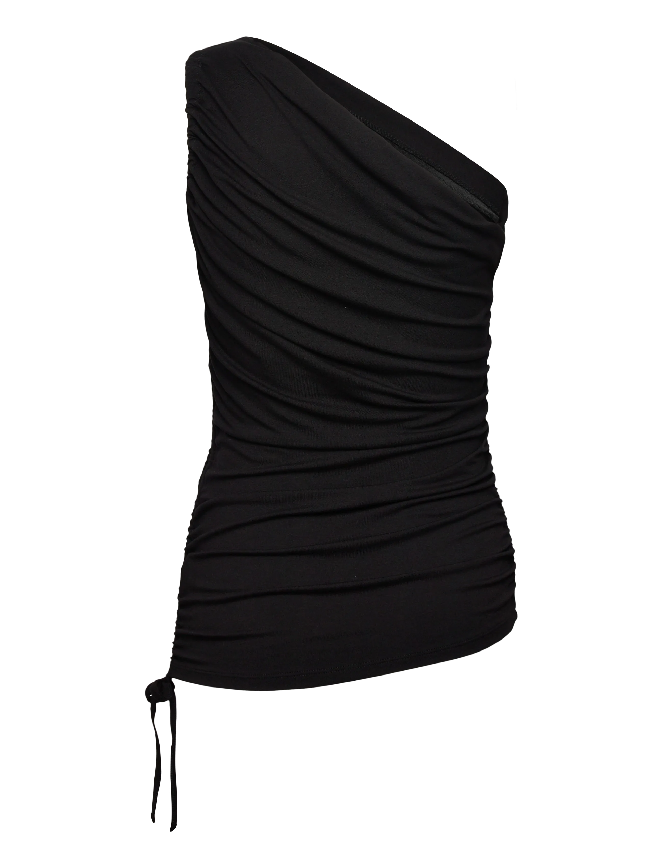 Soaked - SLHanadi One Shoulder Top - tanktops - black - 2