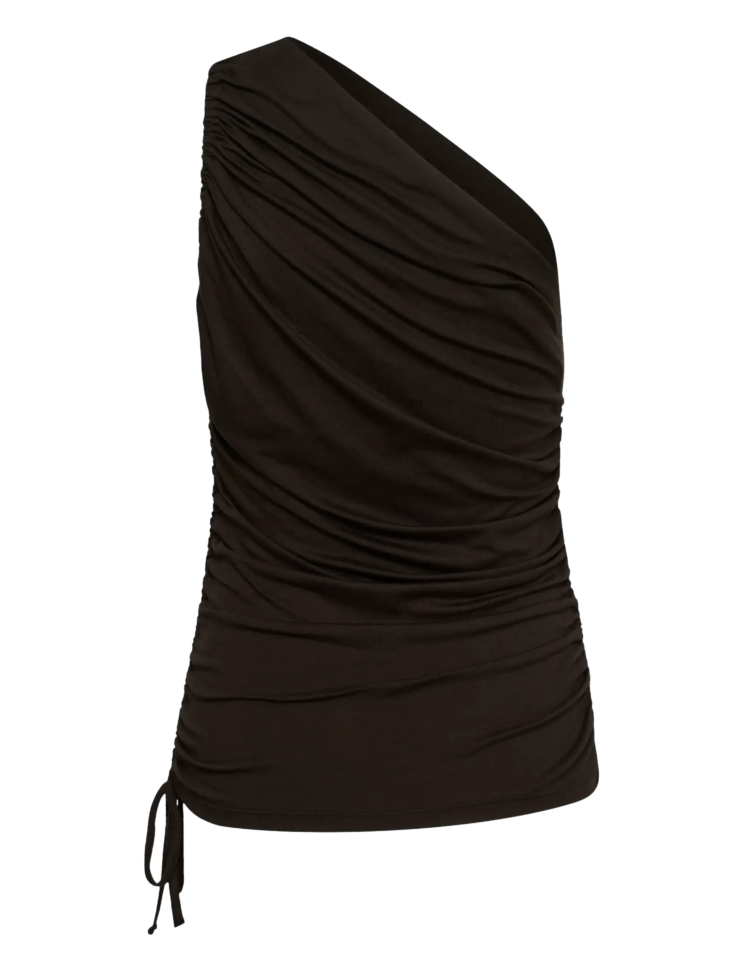Soaked - SLHanadi One Shoulder Top - Ärmellose tops - chocolate torte - 2